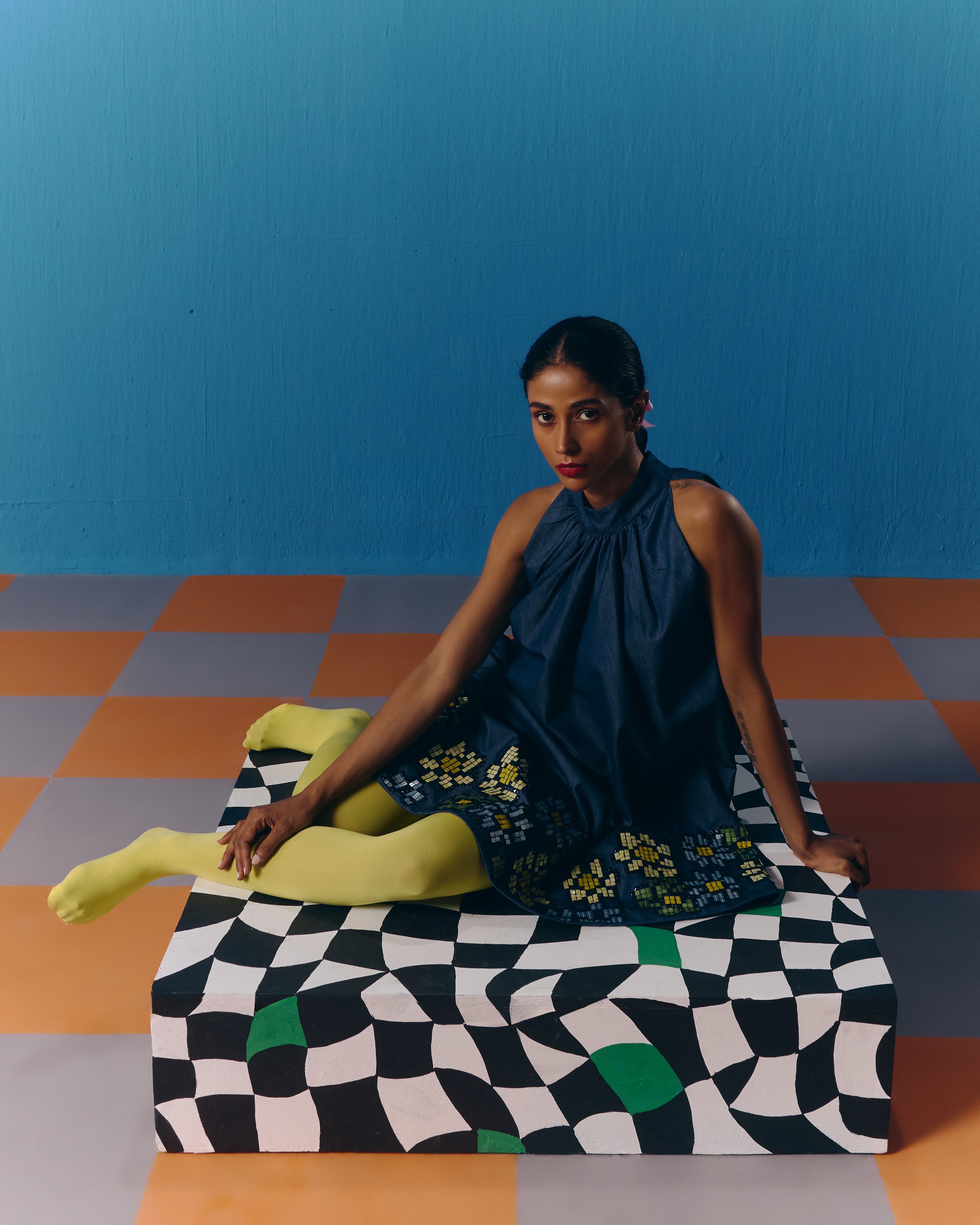 THE CELESTIAL DENIM DRESS