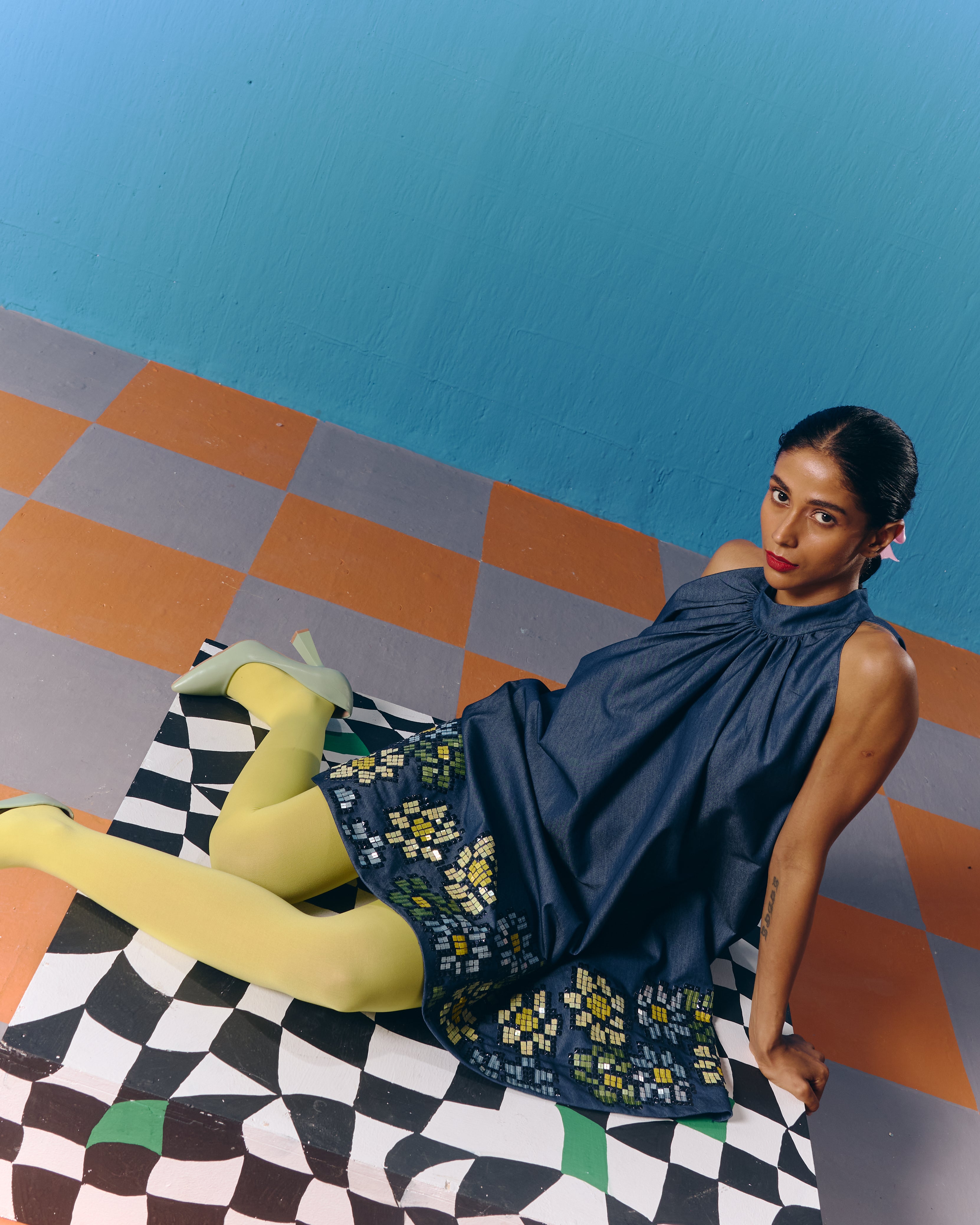 THE CELESTIAL DENIM DRESS