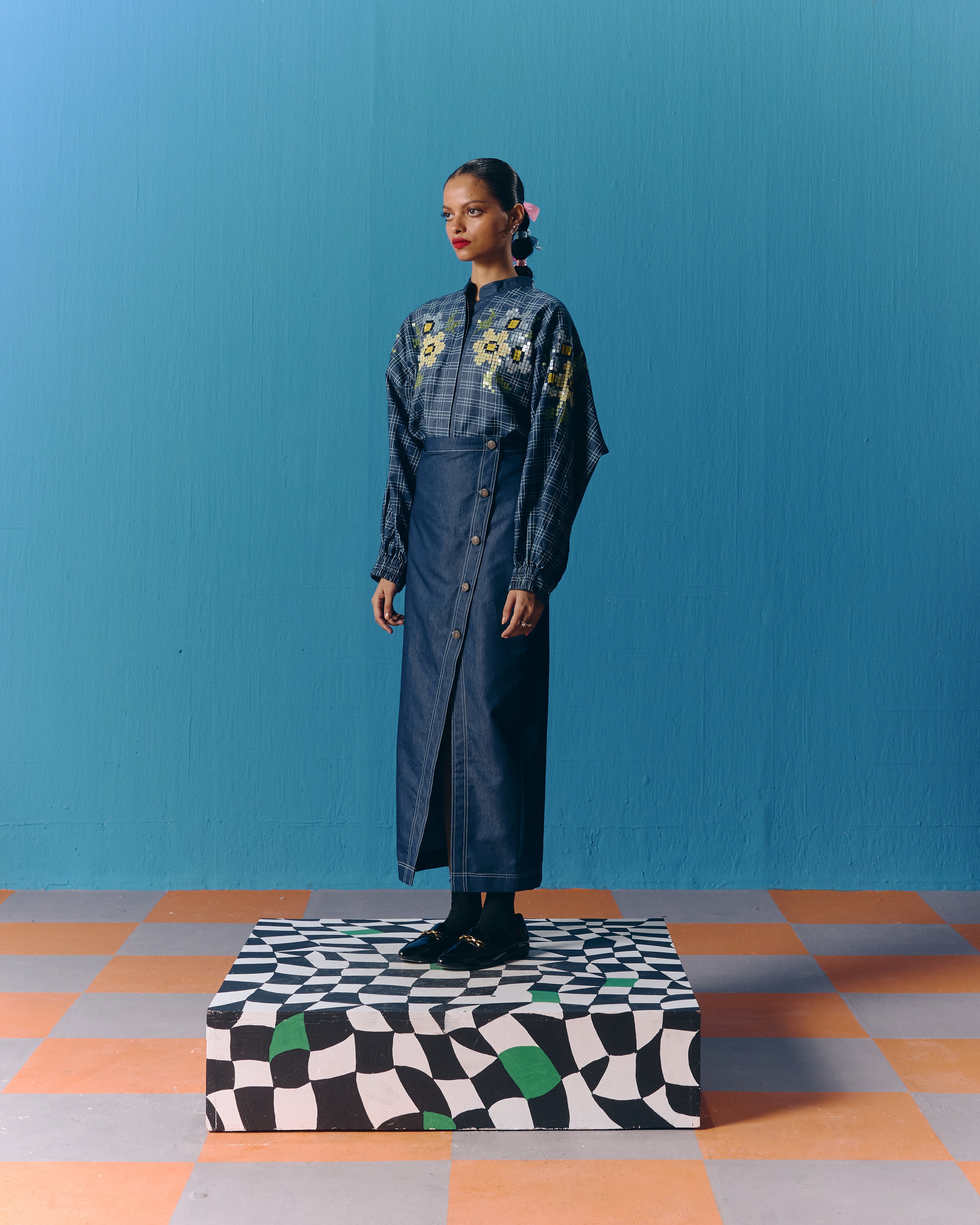 DENIM ASTRAL KIMONO