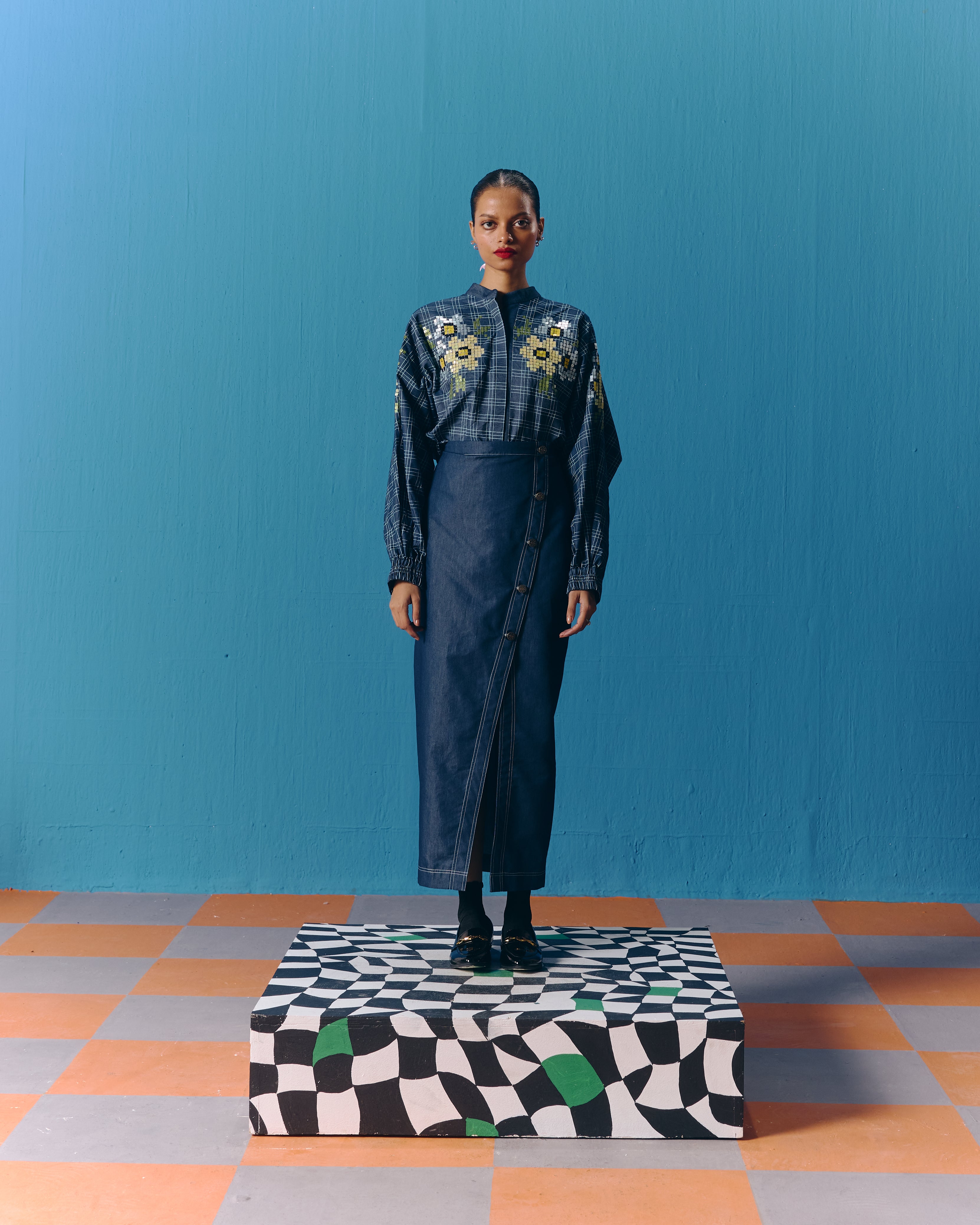 DENIM ASTRAL KIMONO