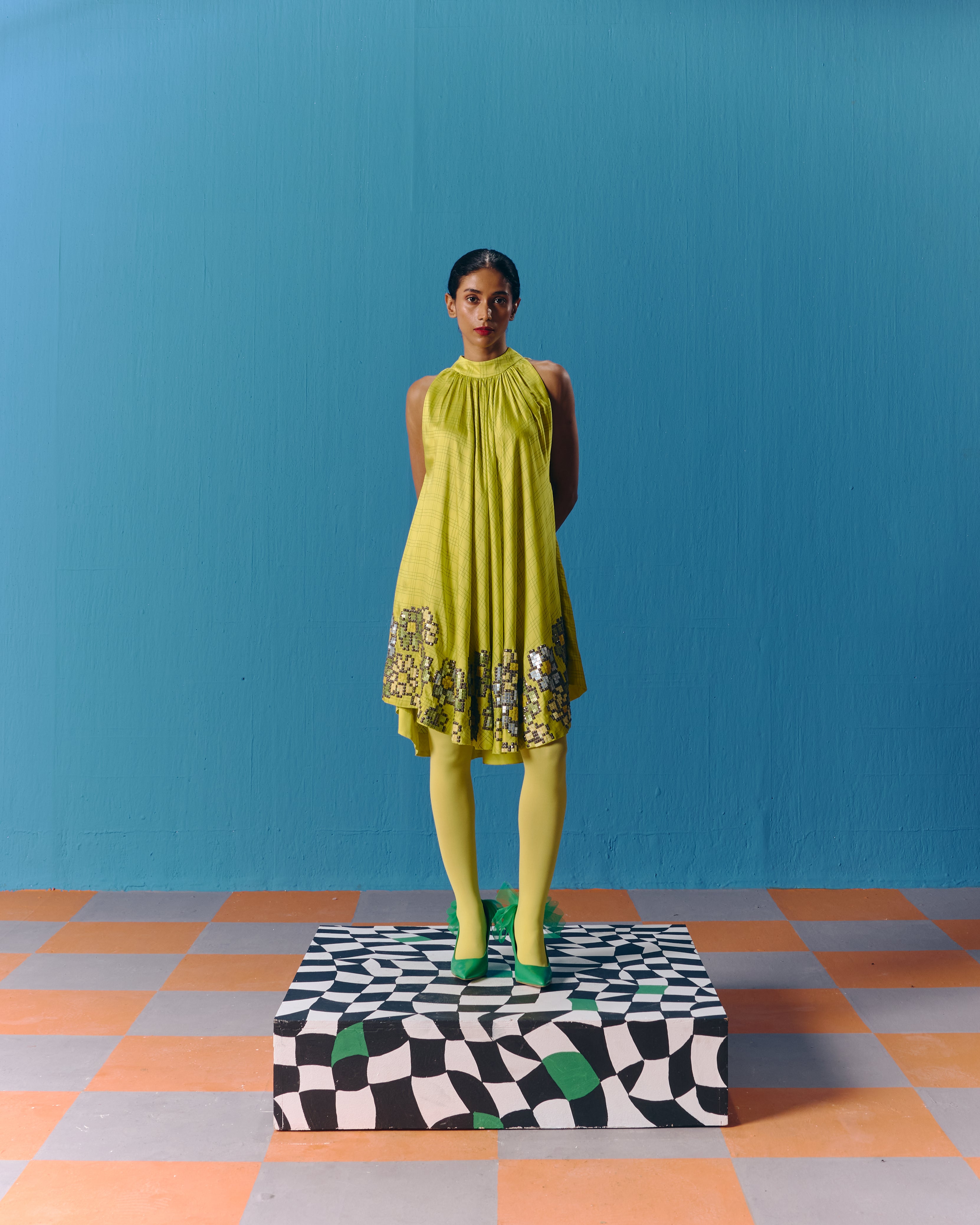 THE CELESTIAL LIME DRESS