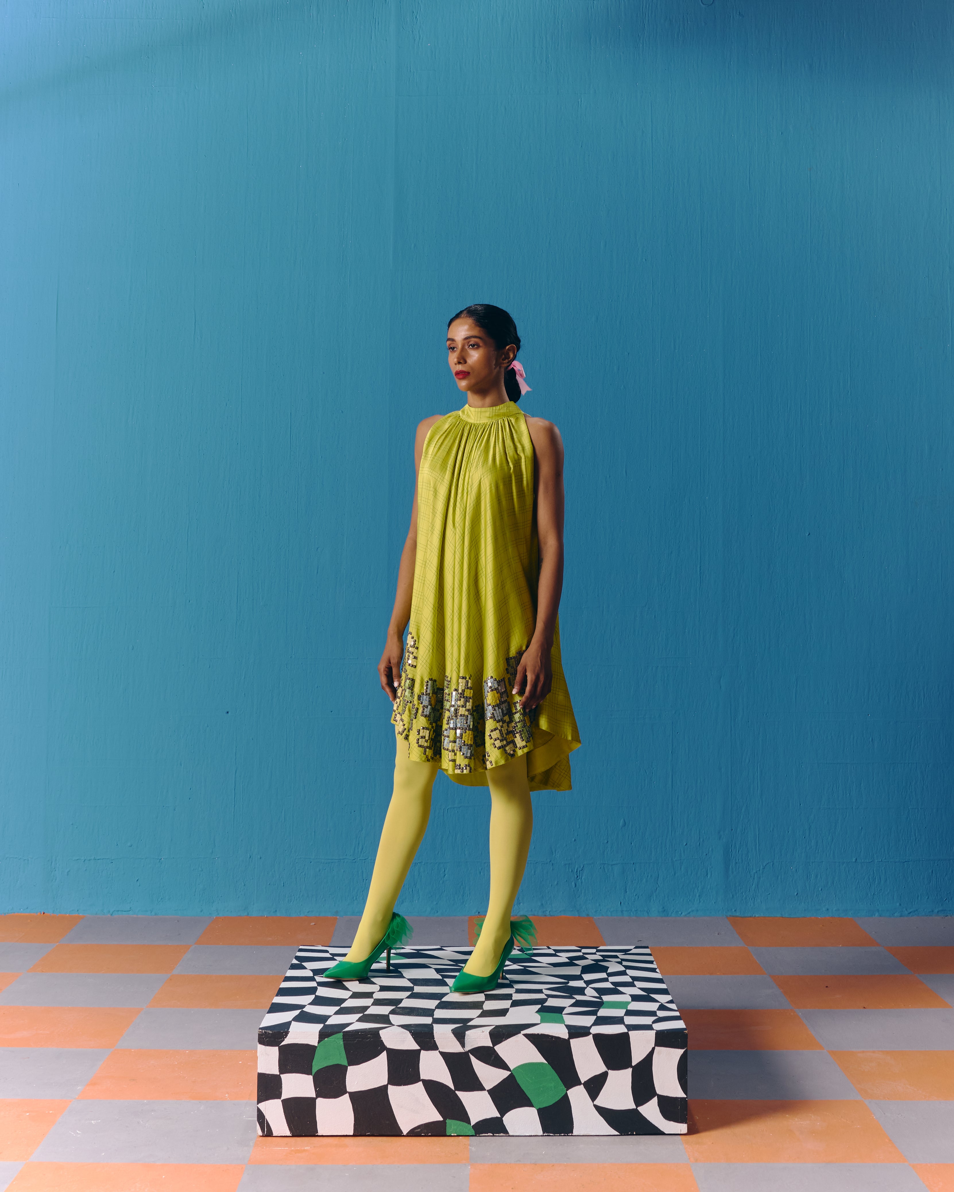 THE CELESTIAL LIME DRESS
