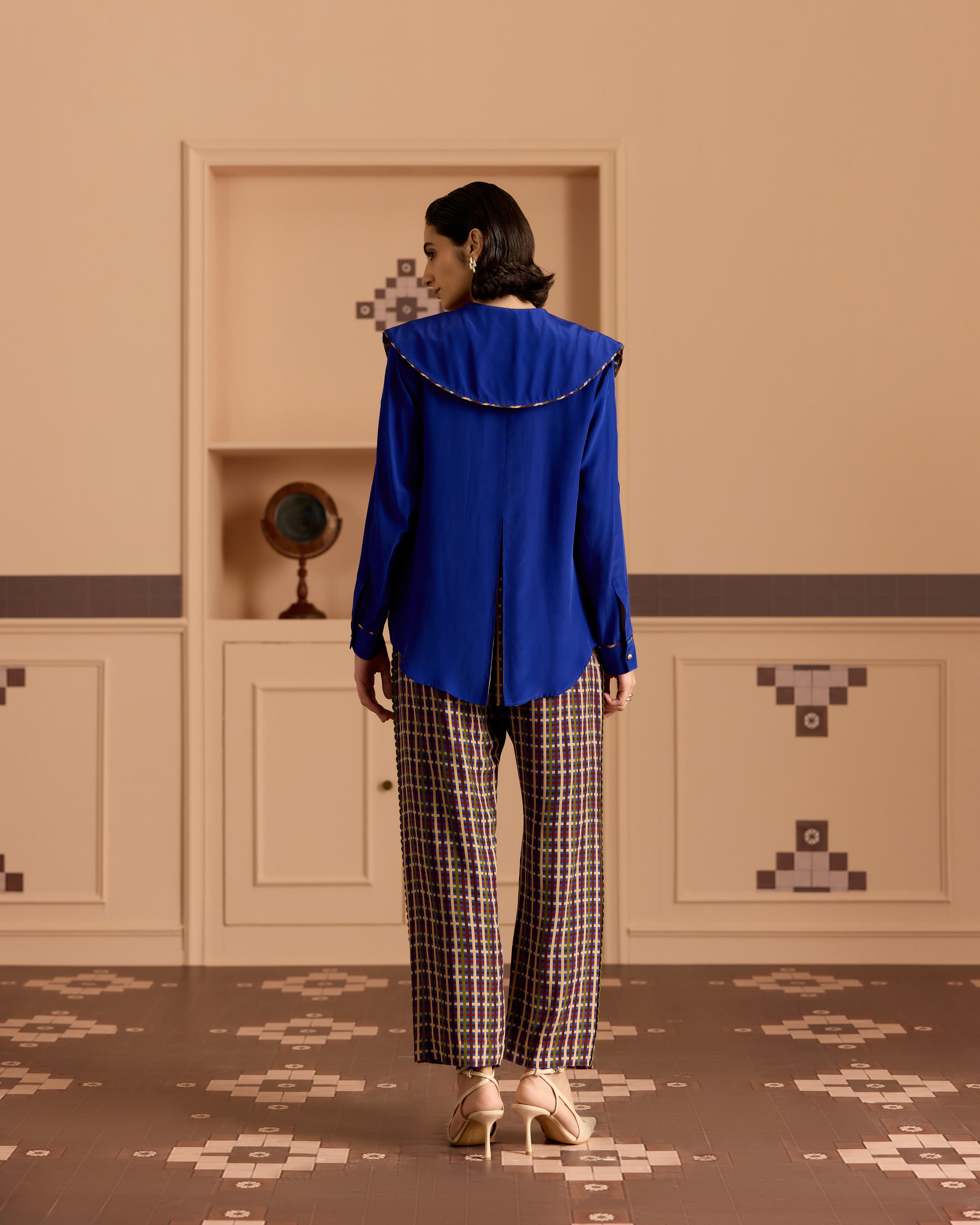Blue Peter Pan Collar Shirt