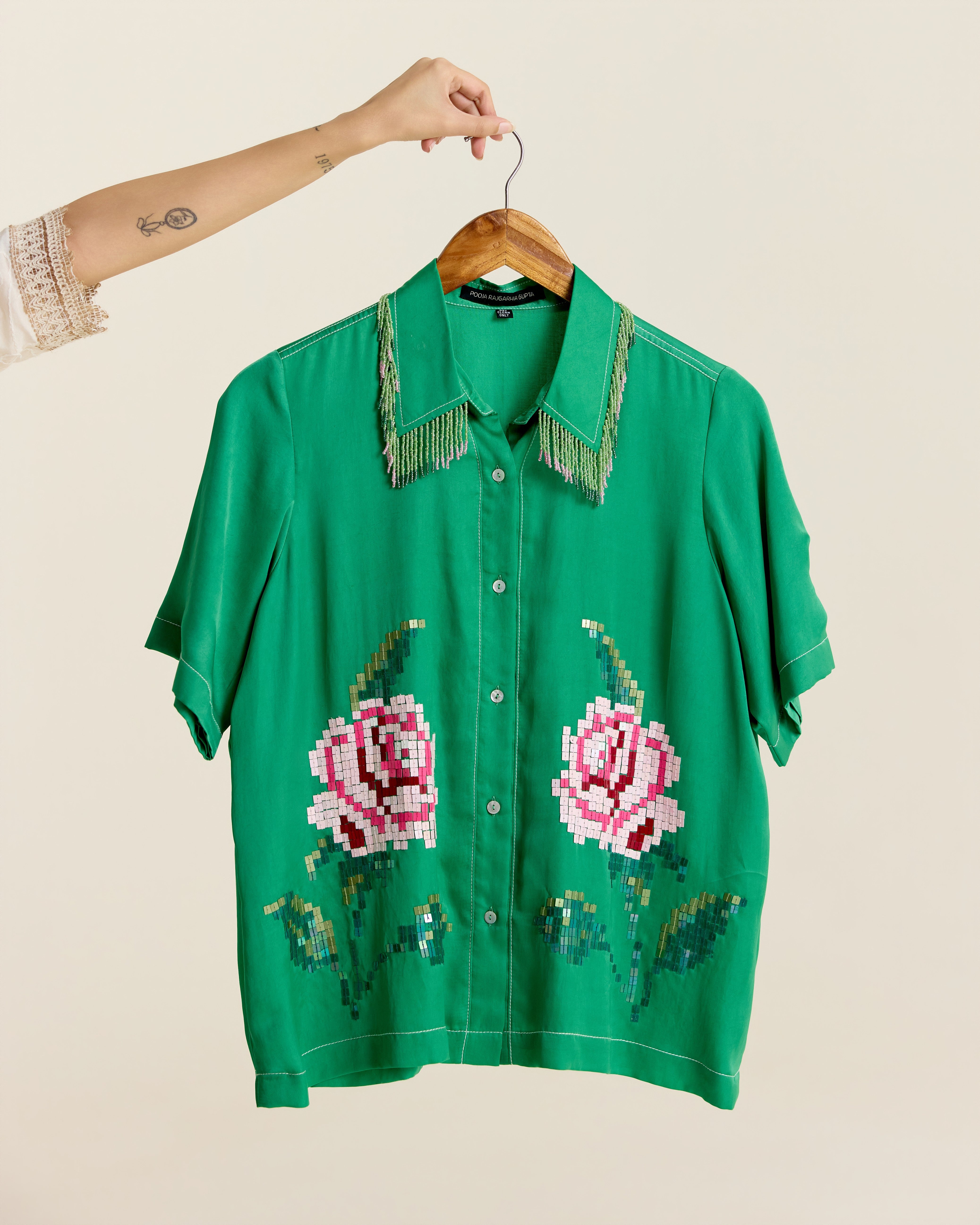 MINT TASSEL SHIRT