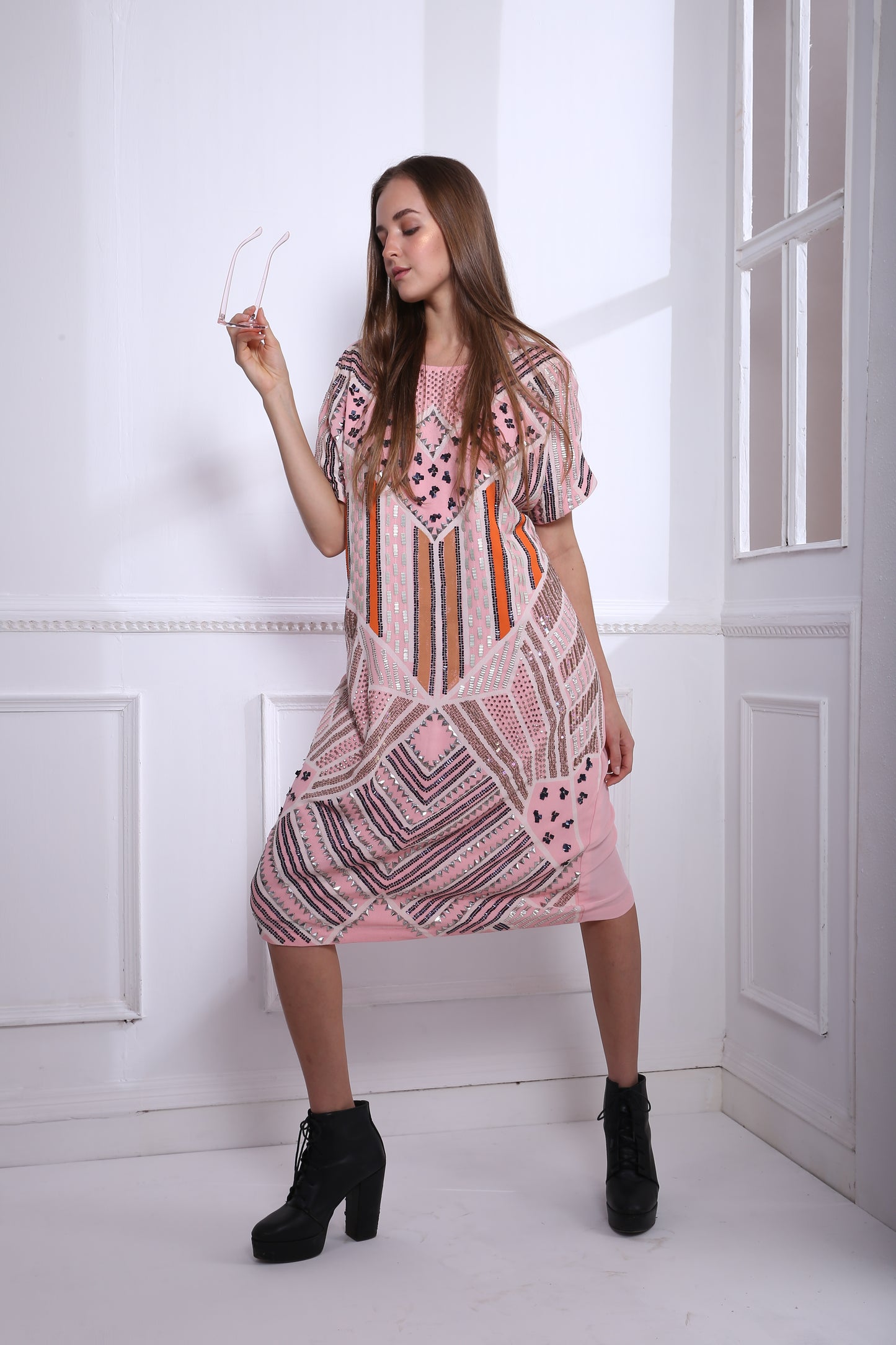 CANDY HEART KIMONO DRESS