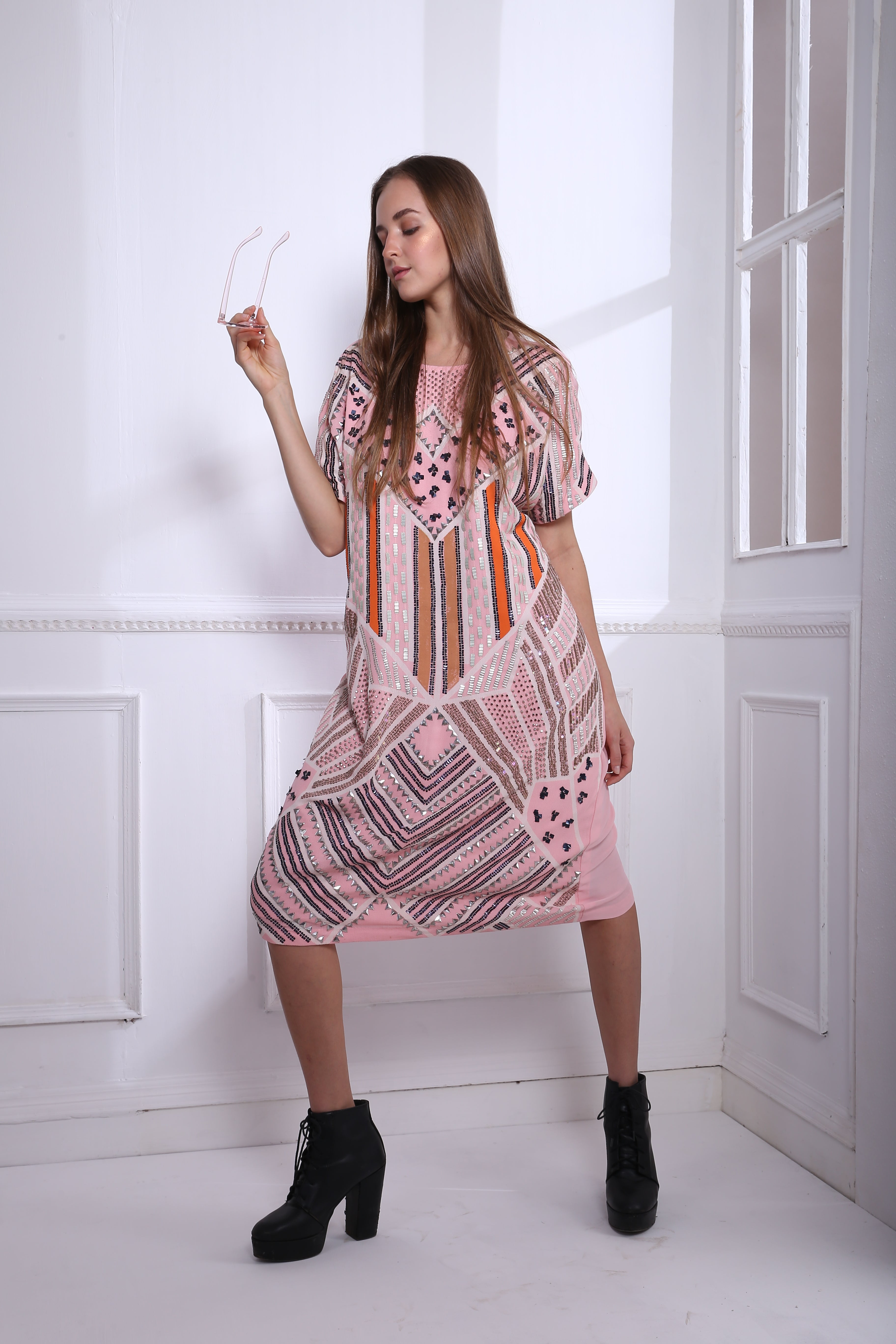 CANDY HEART KIMONO DRESS