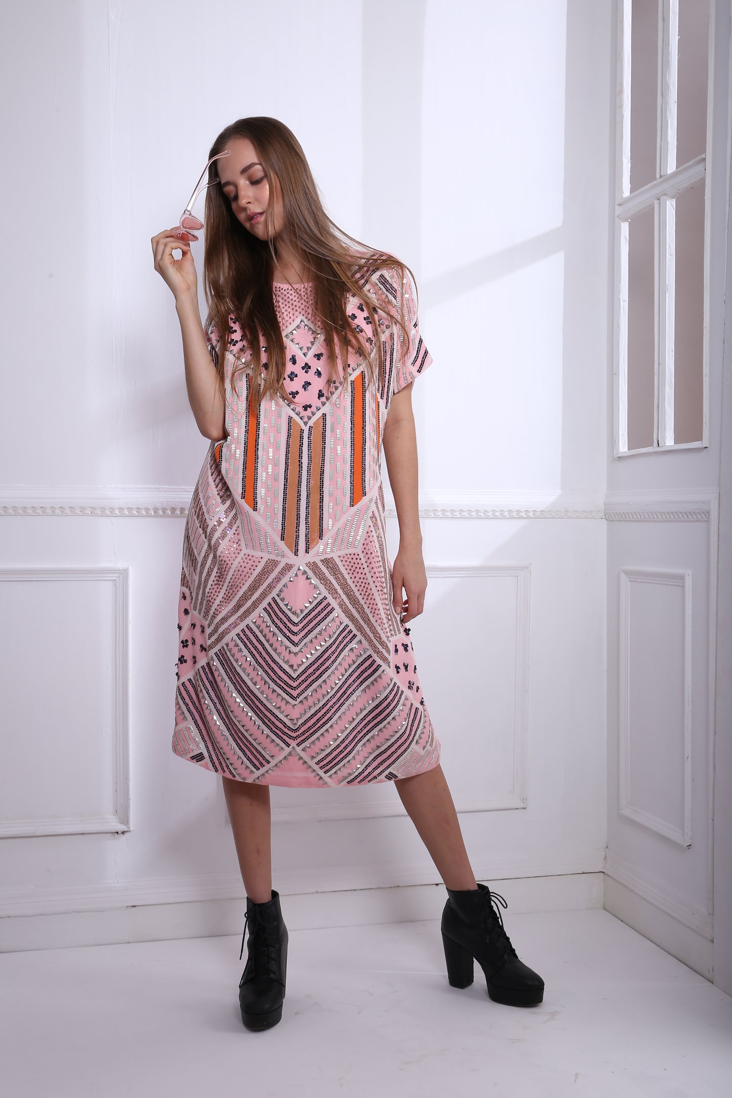 CANDY HEART KIMONO DRESS
