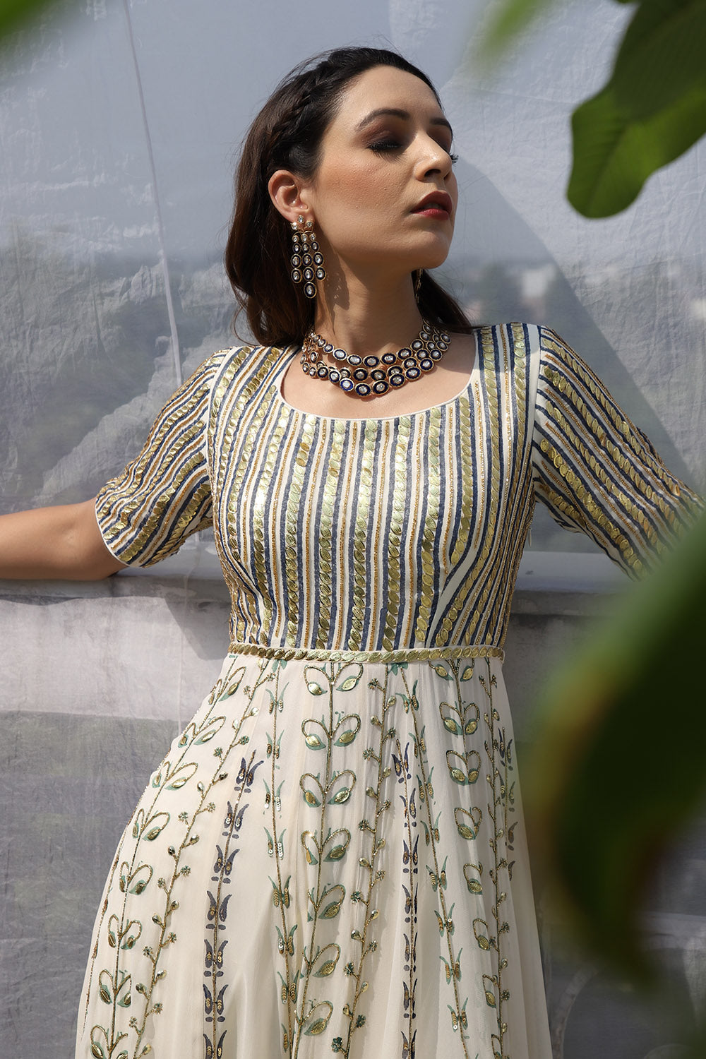 GOLD YOKE ANARKALI