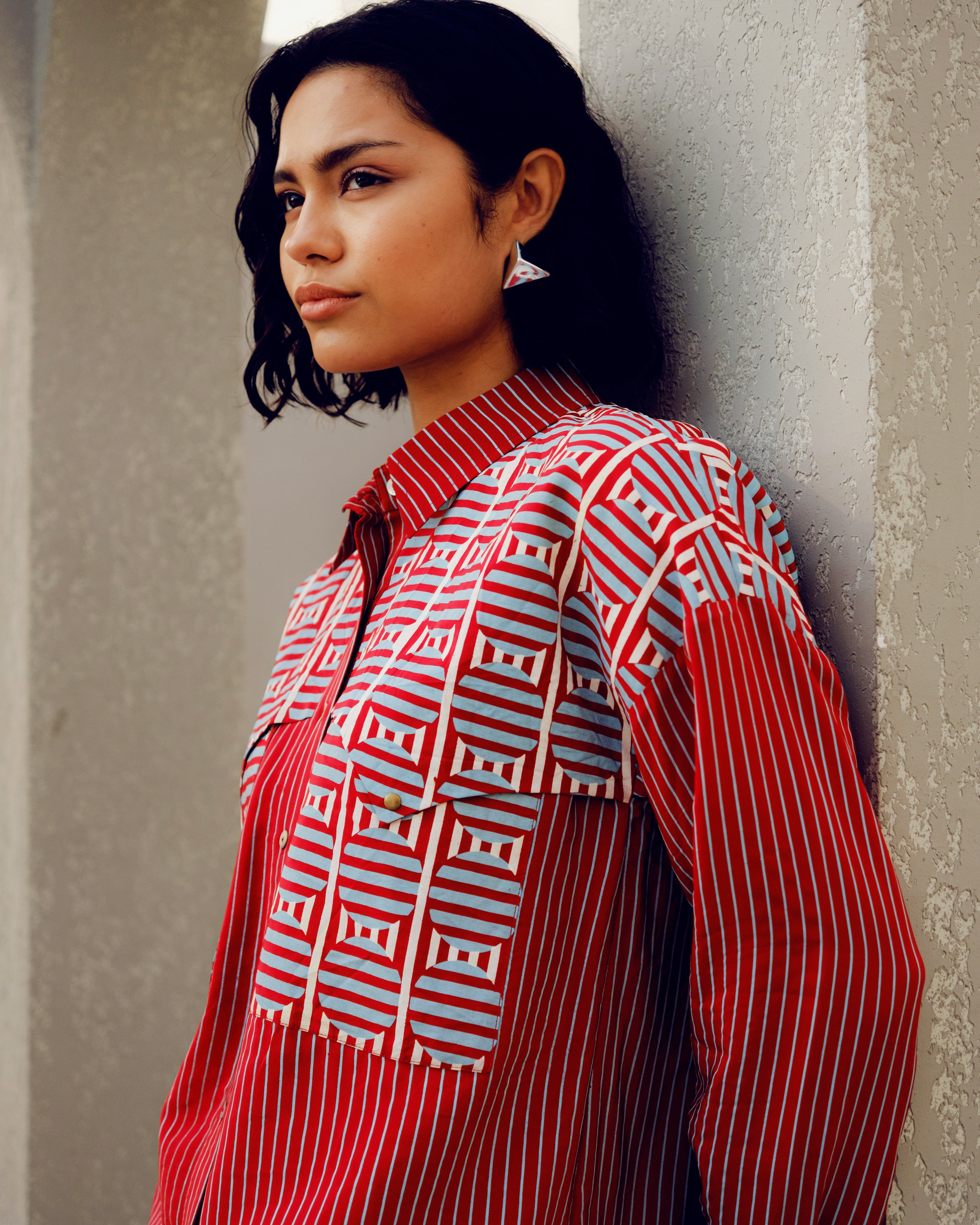 RED ILLUSION SHIRT