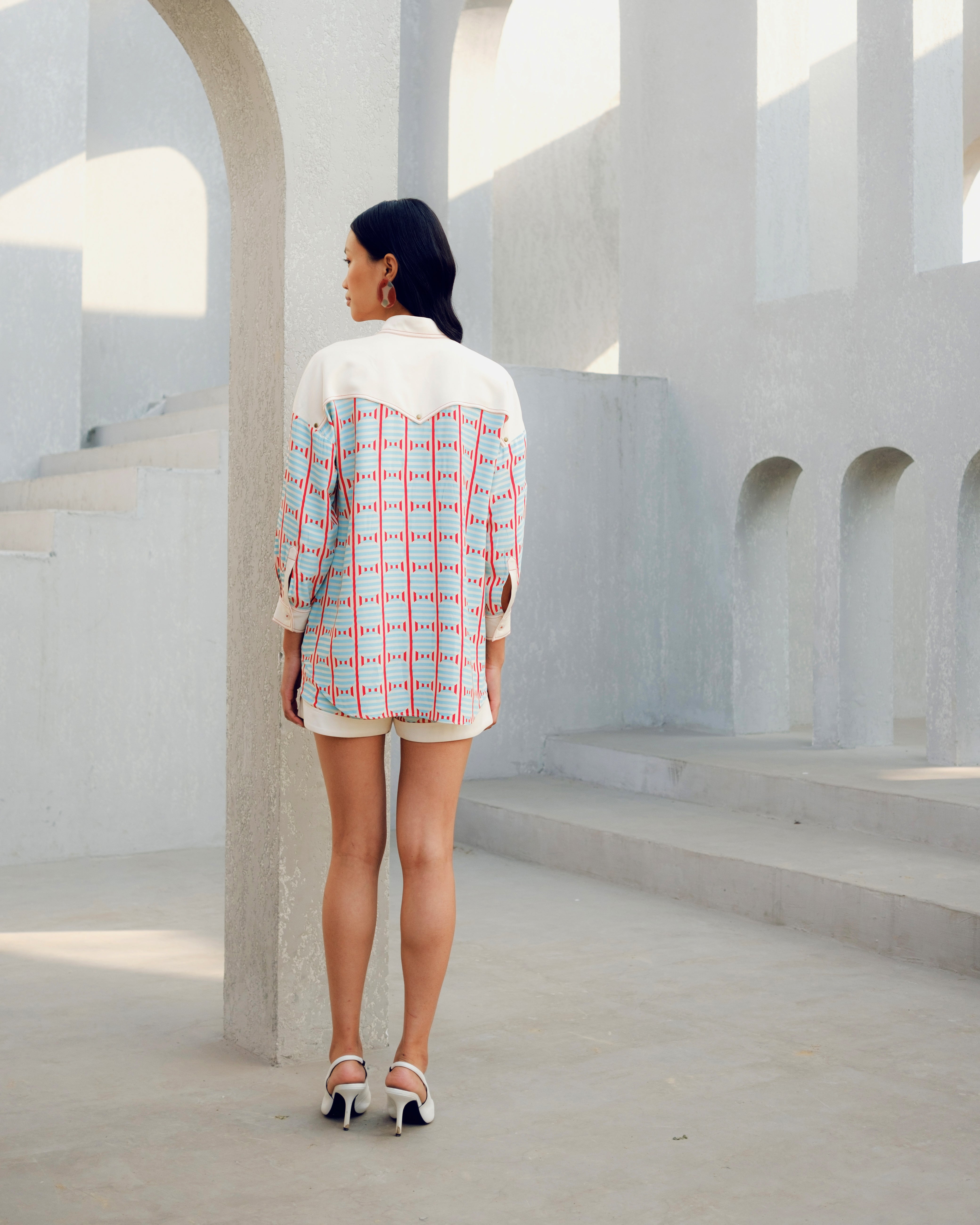 WHITE ILLUSION SHIRT