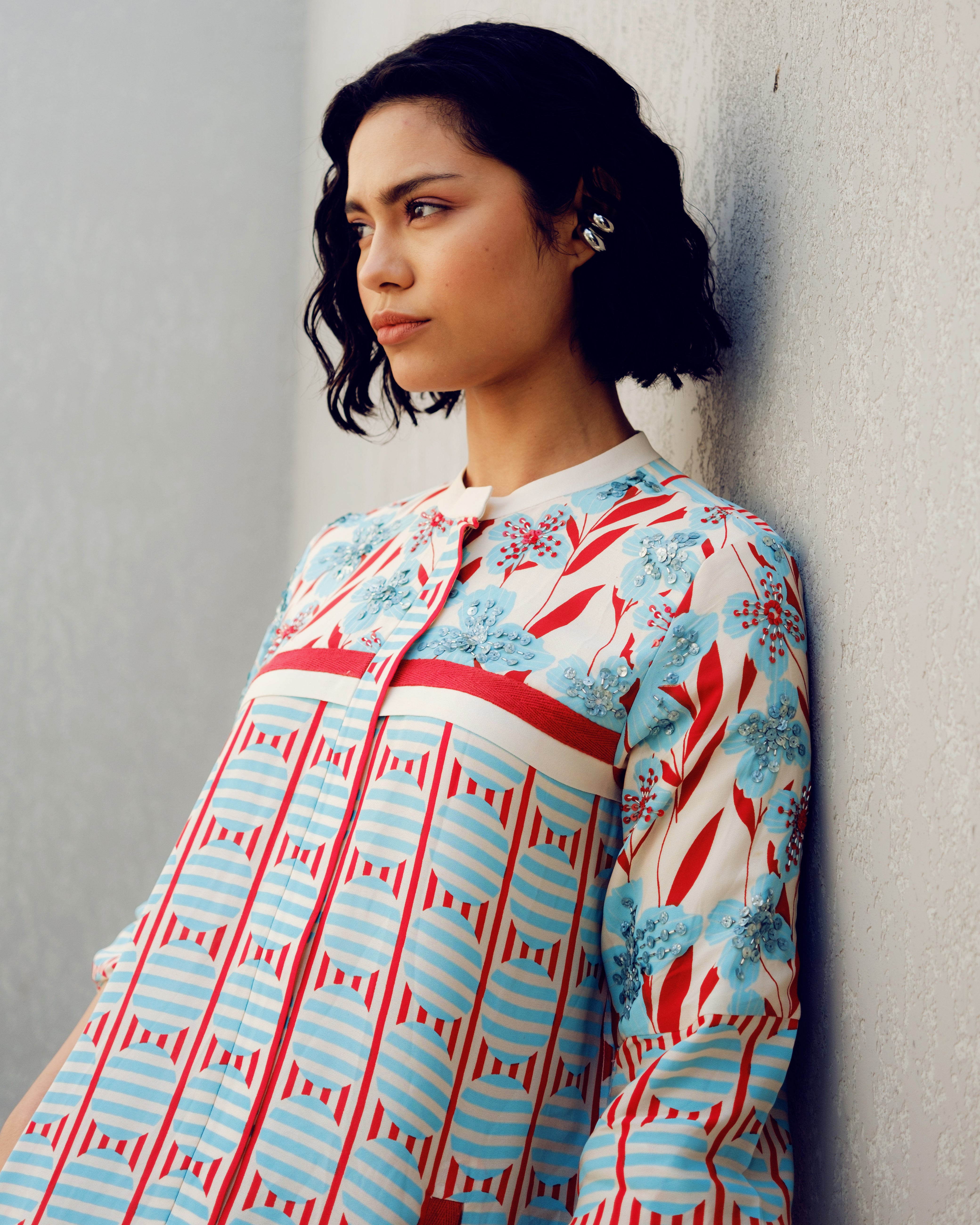 WHITE PRINT PLAY TRACK SUIT