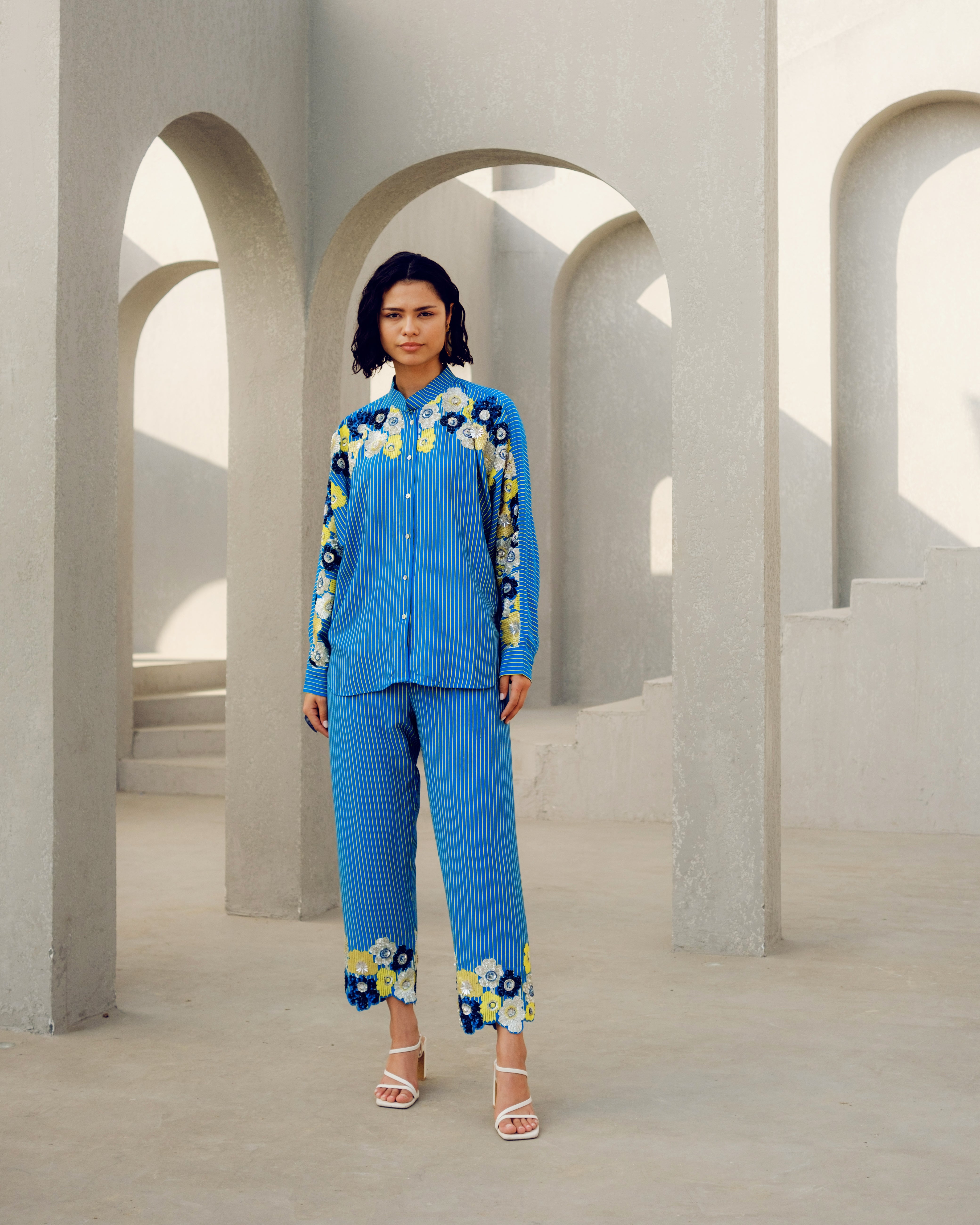 BLUE CHOLE KIMONO SHIRT