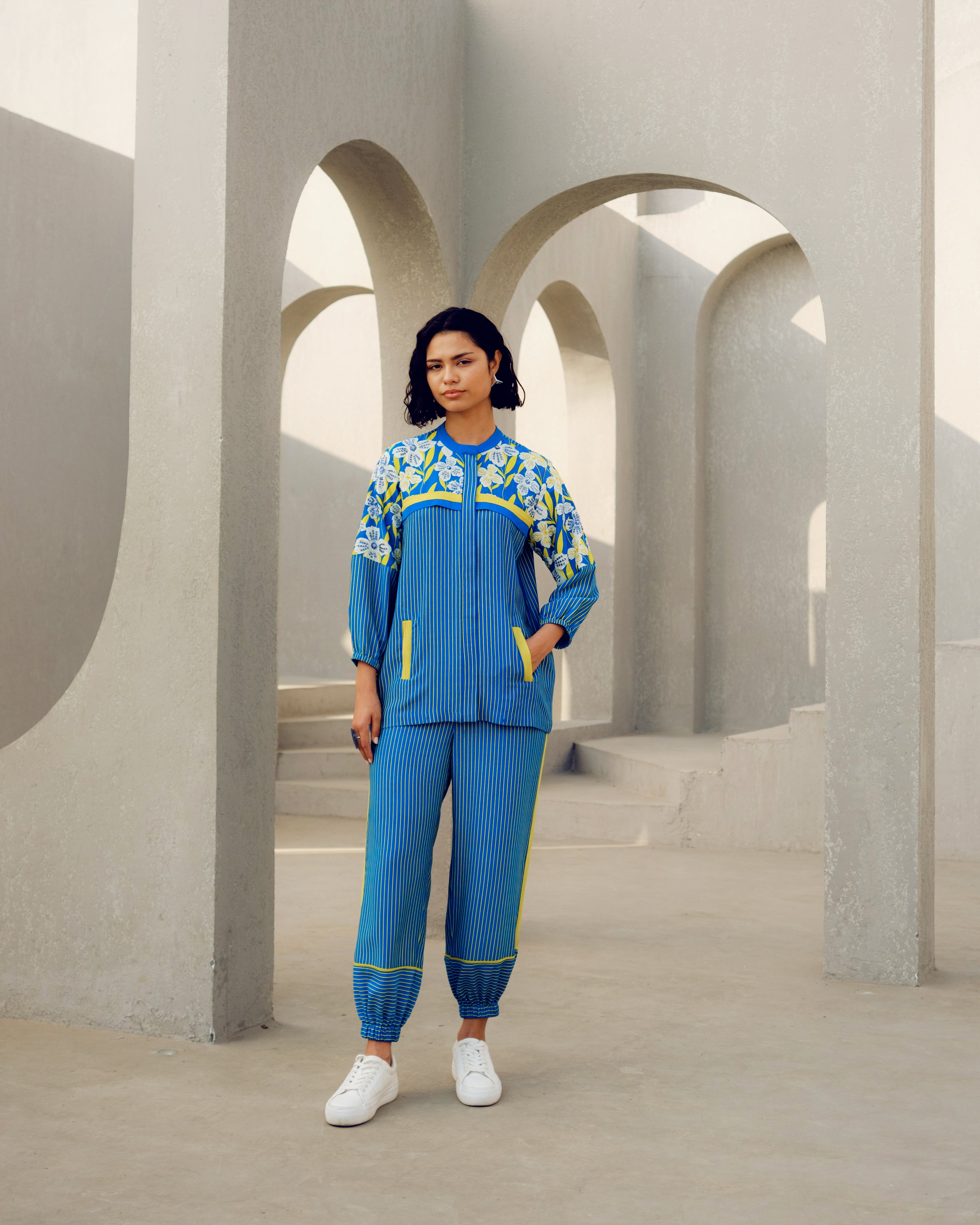 BLUE PRINT PLAU TRACK SUIT