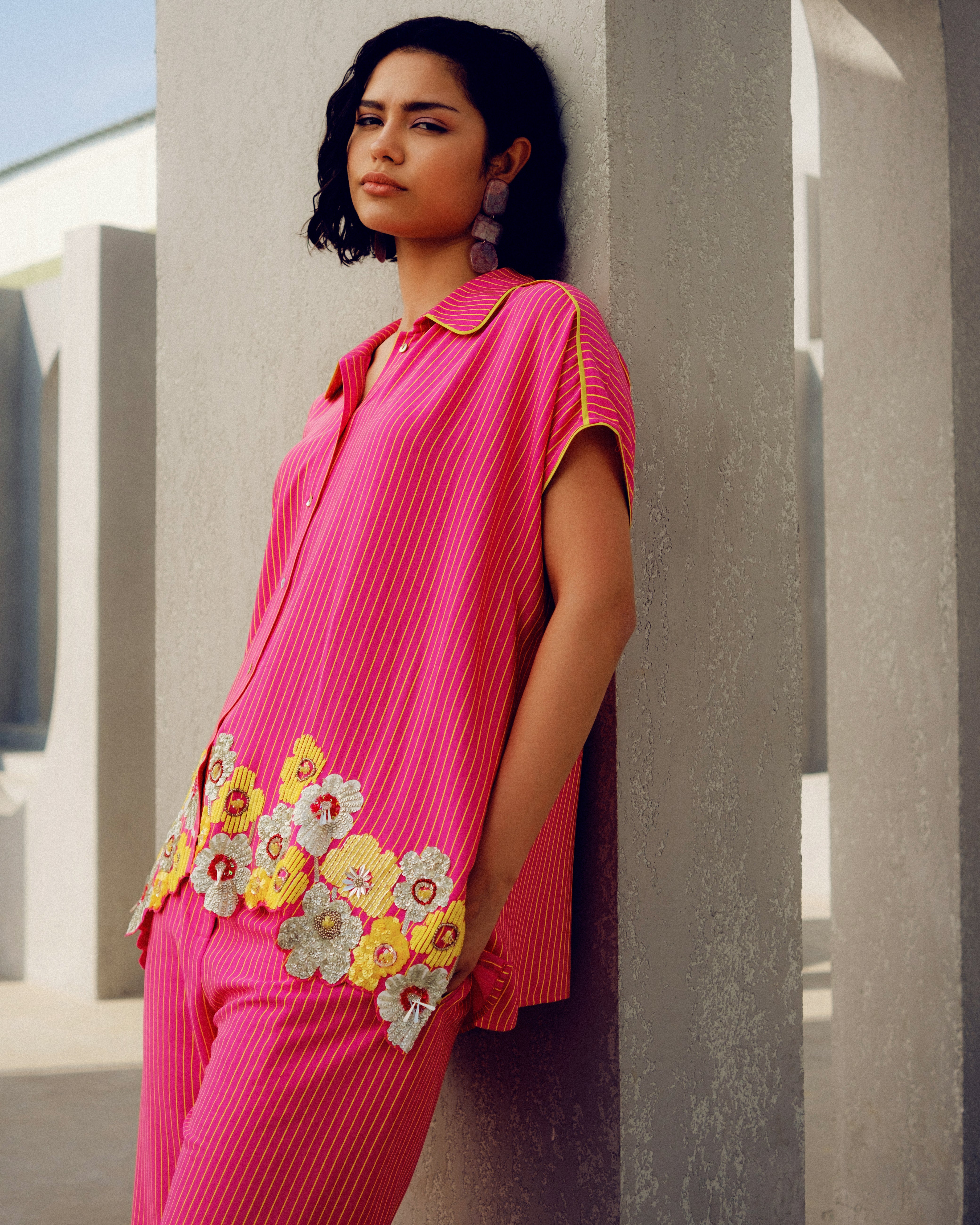 PINK SYLVIE SHIRT