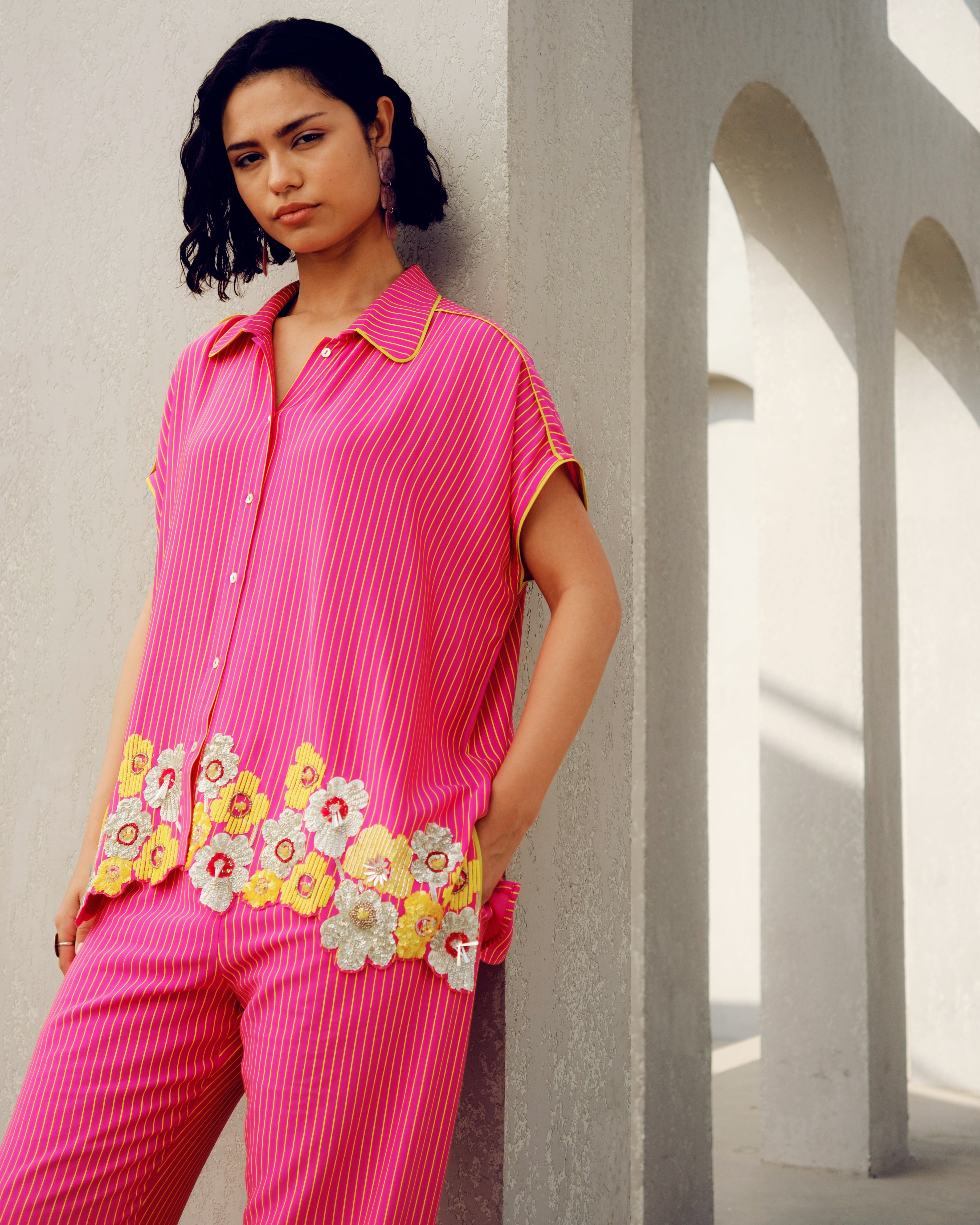 PINK SYLVIE SHIRT
