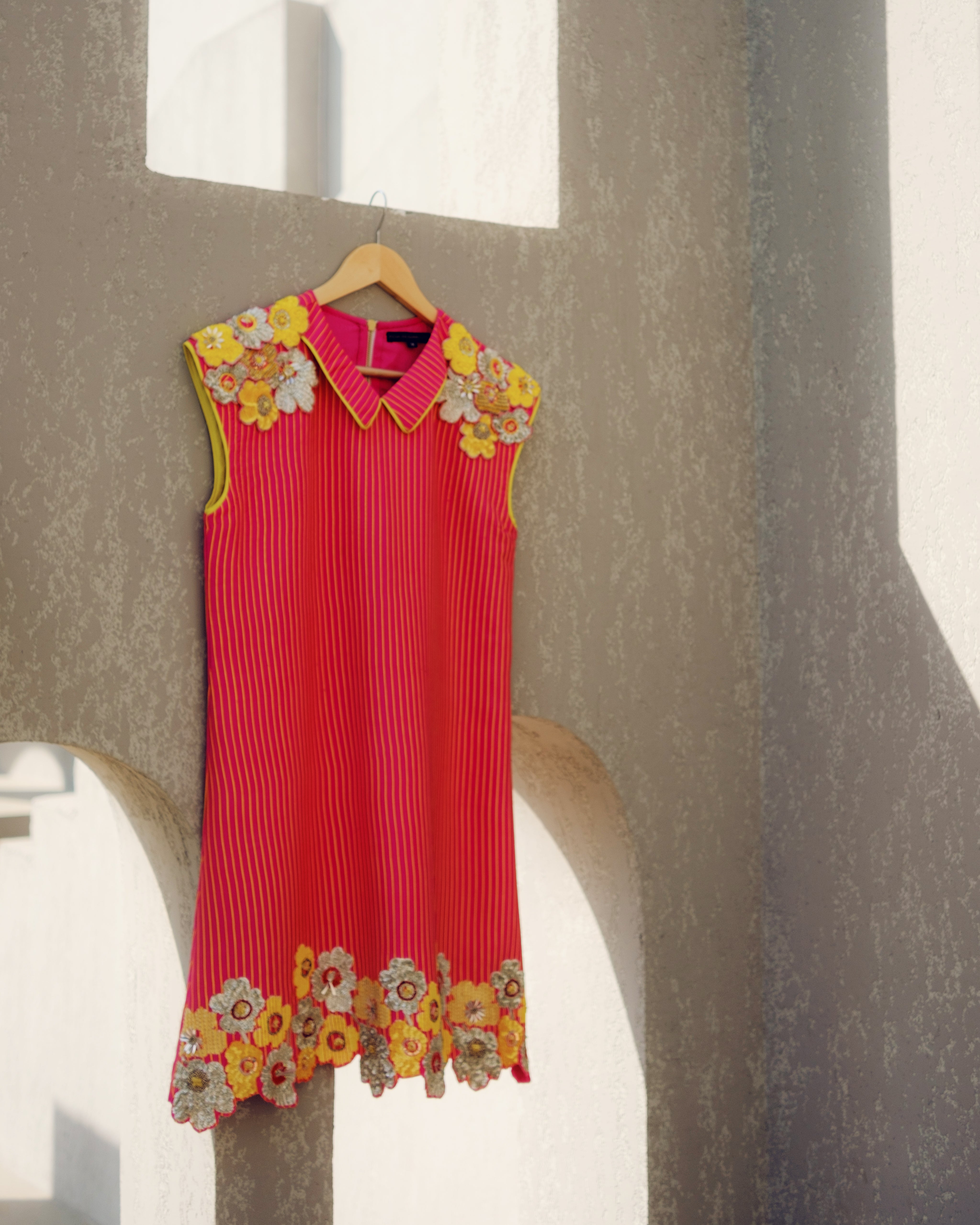 PINK CAROLINE POWER DRESS
