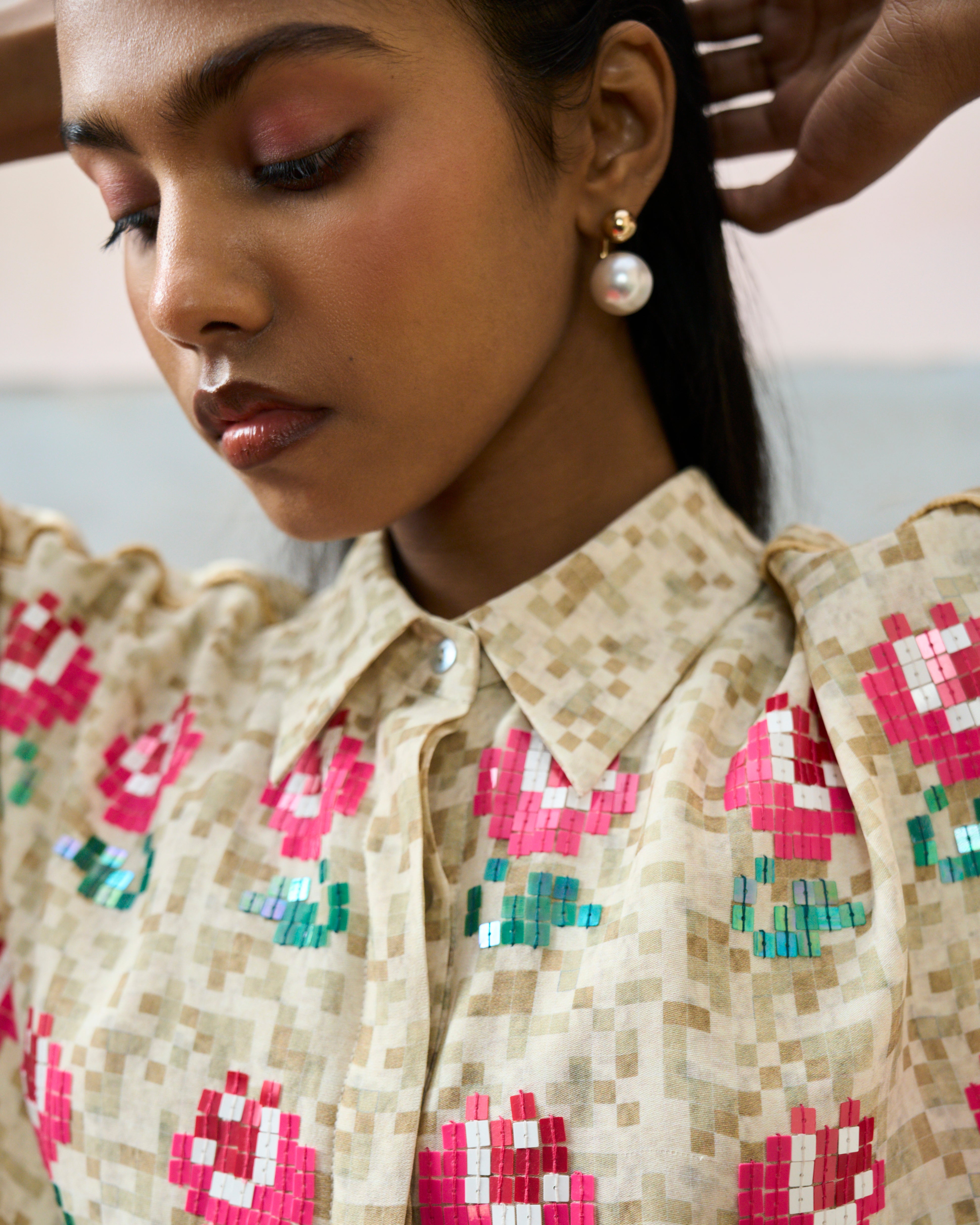 ELBA KIMONO SHIRT BIEGE