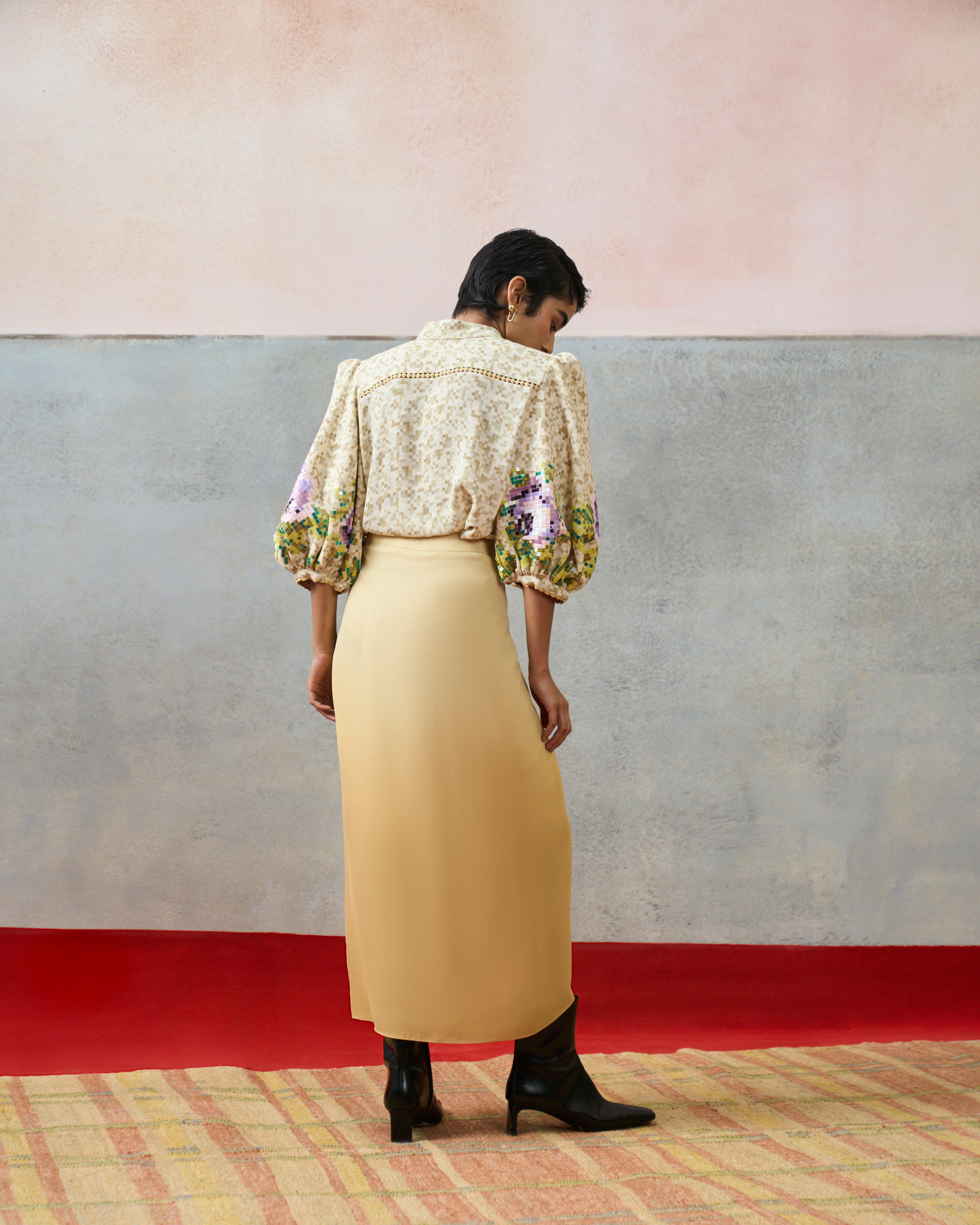 CAPRI BALLOON SHIRT BIEGE