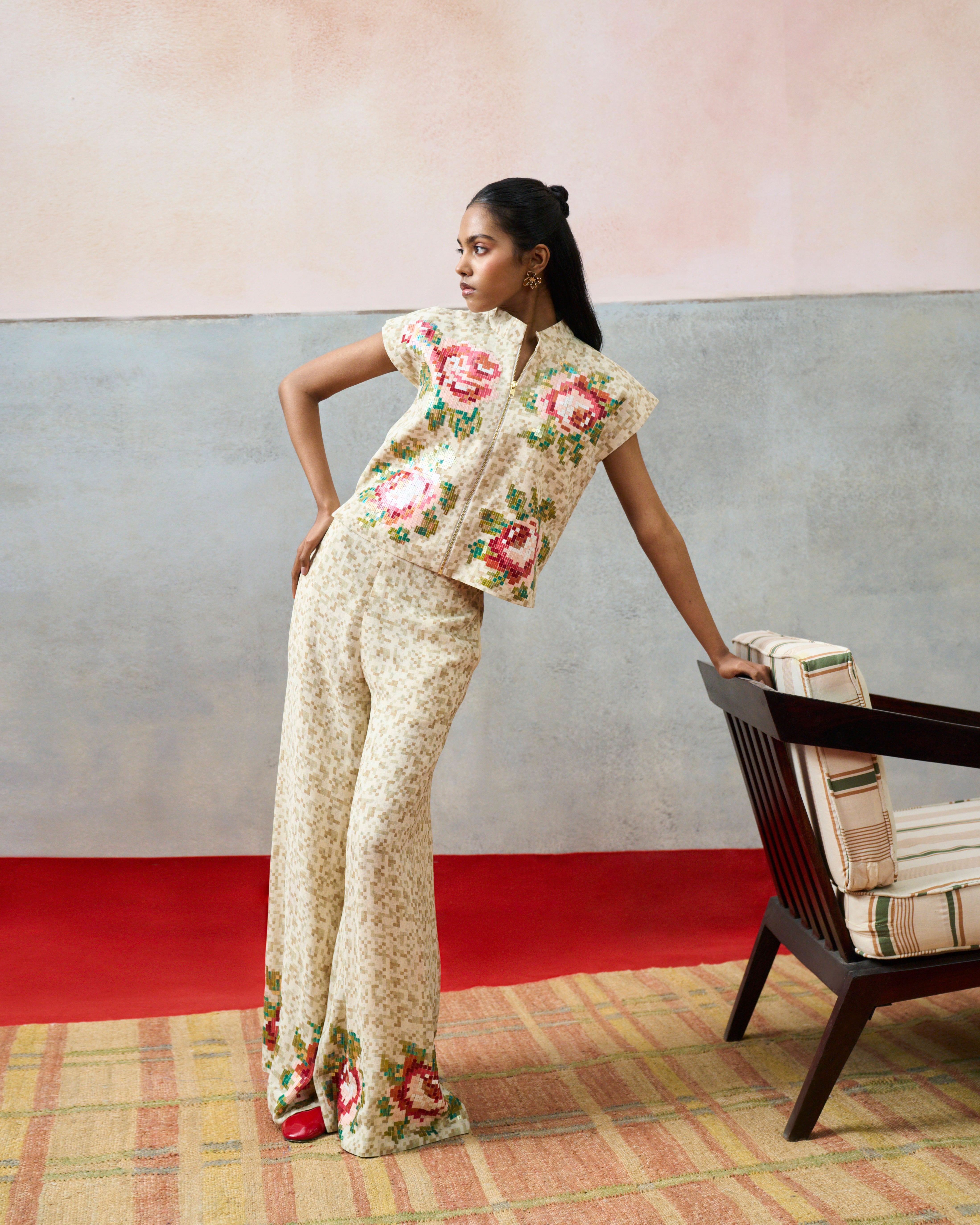 CORSICA CROP TOP BIEGE