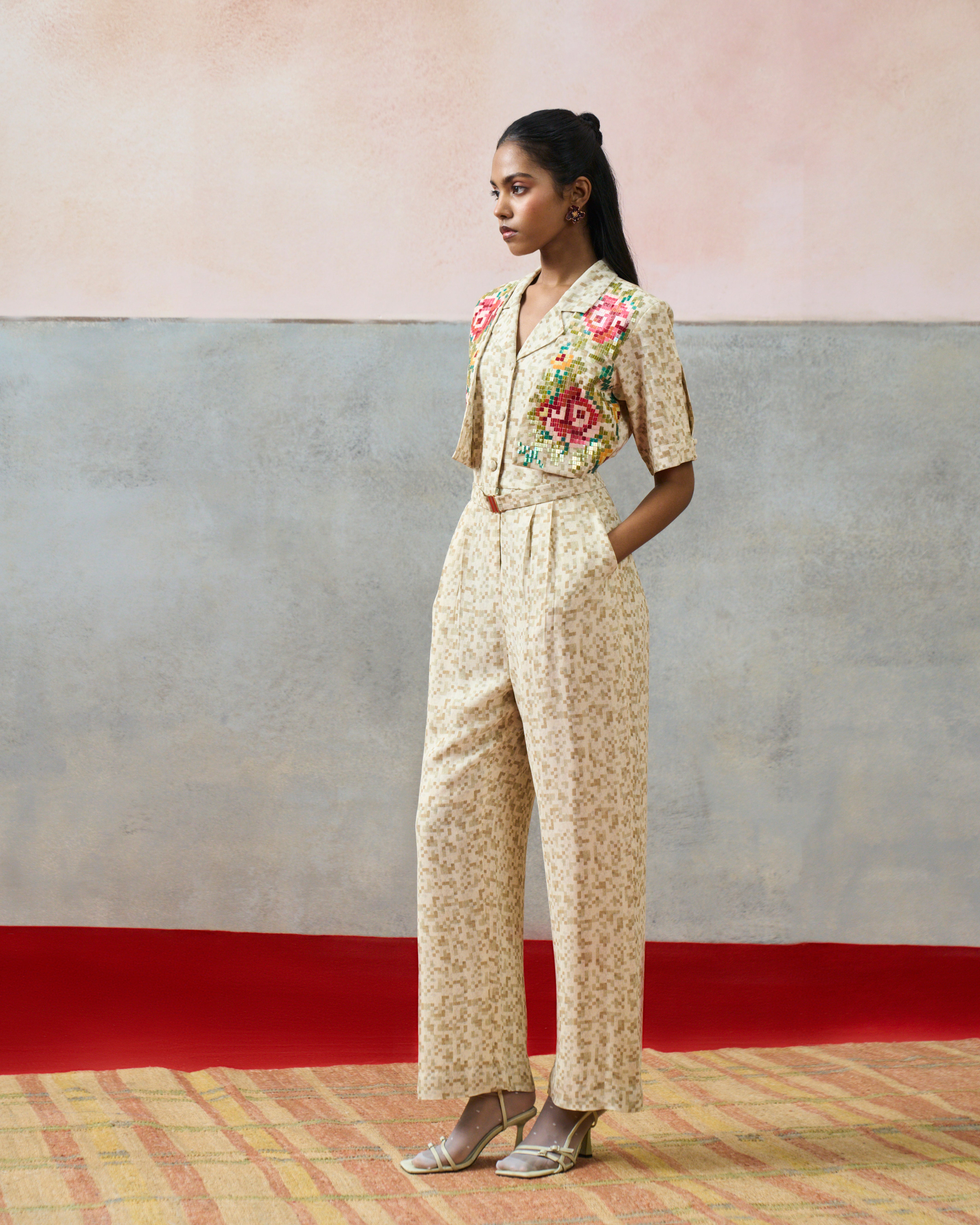 MILOS JUMPSUIT BIEGE