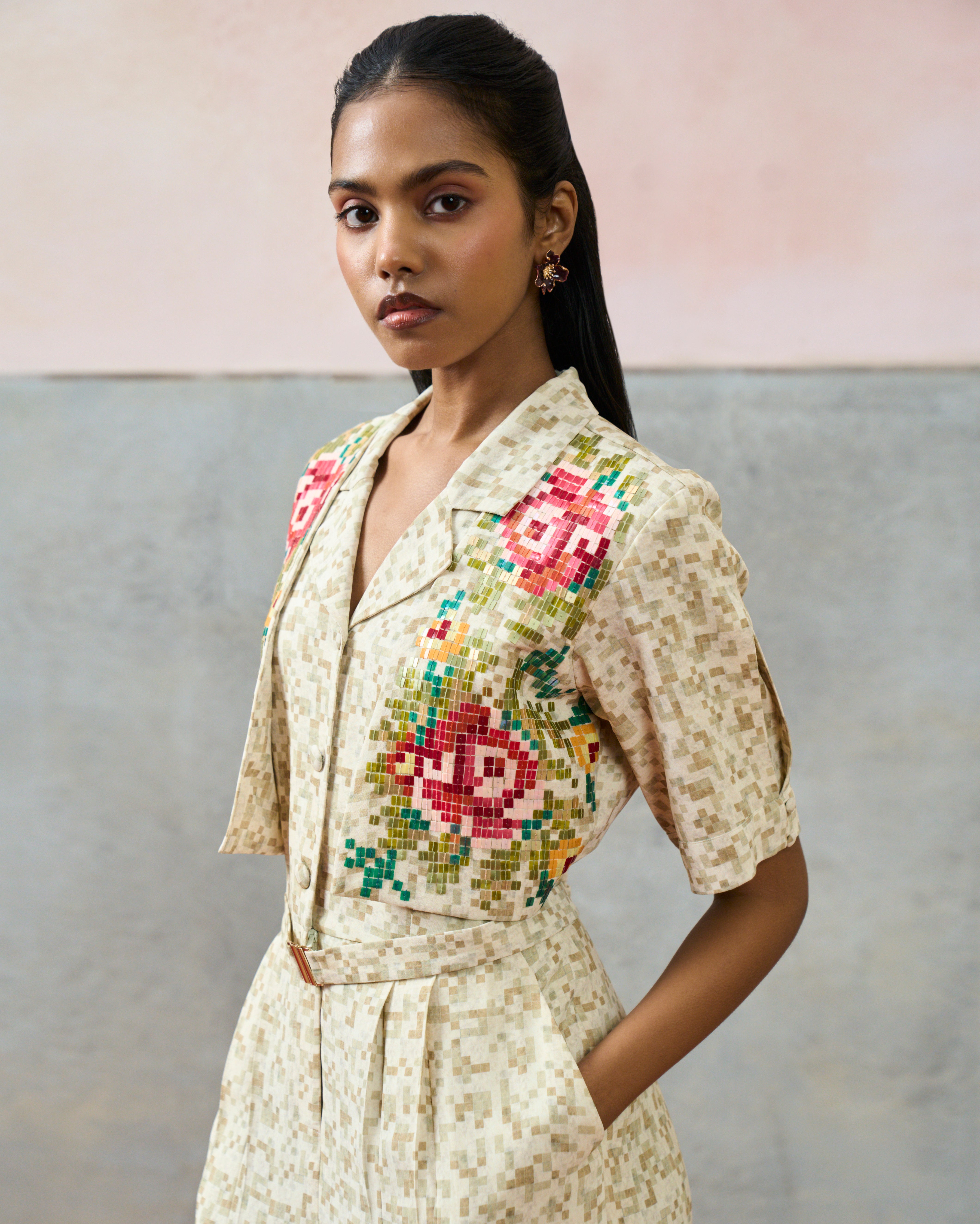 MILOS JUMPSUIT BIEGE