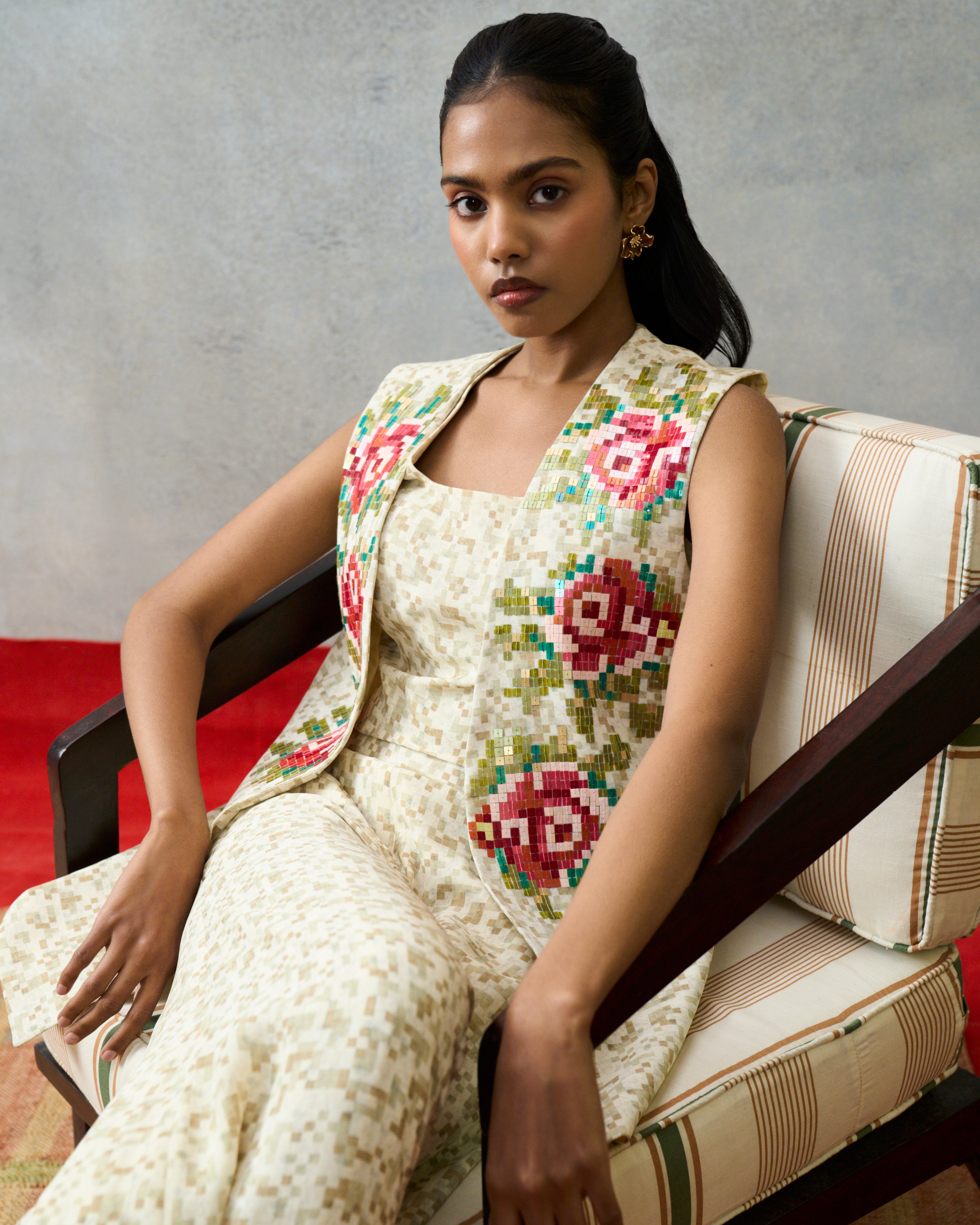 MILOS JACKET SET BIEGE