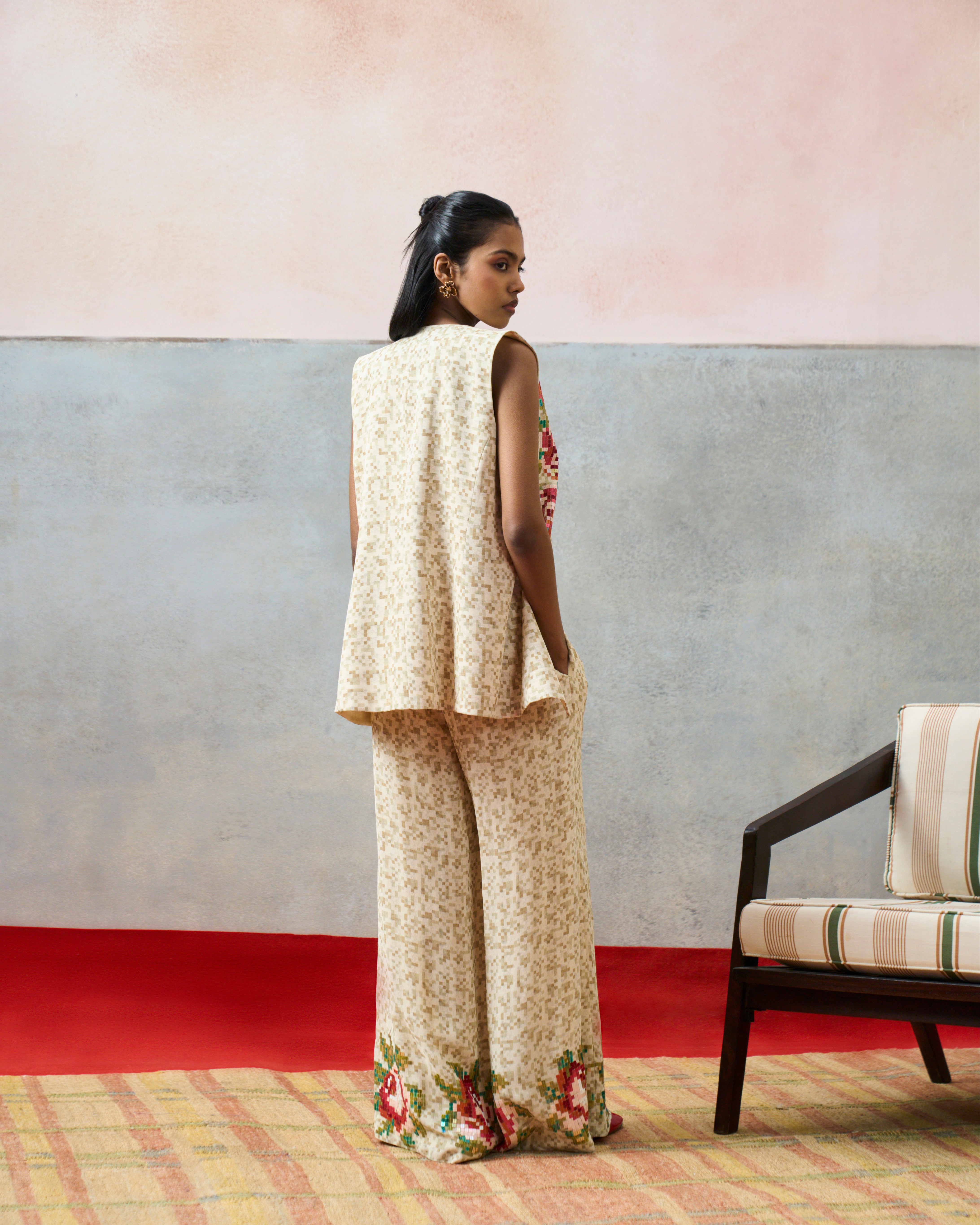 MILOS JACKET SET BIEGE