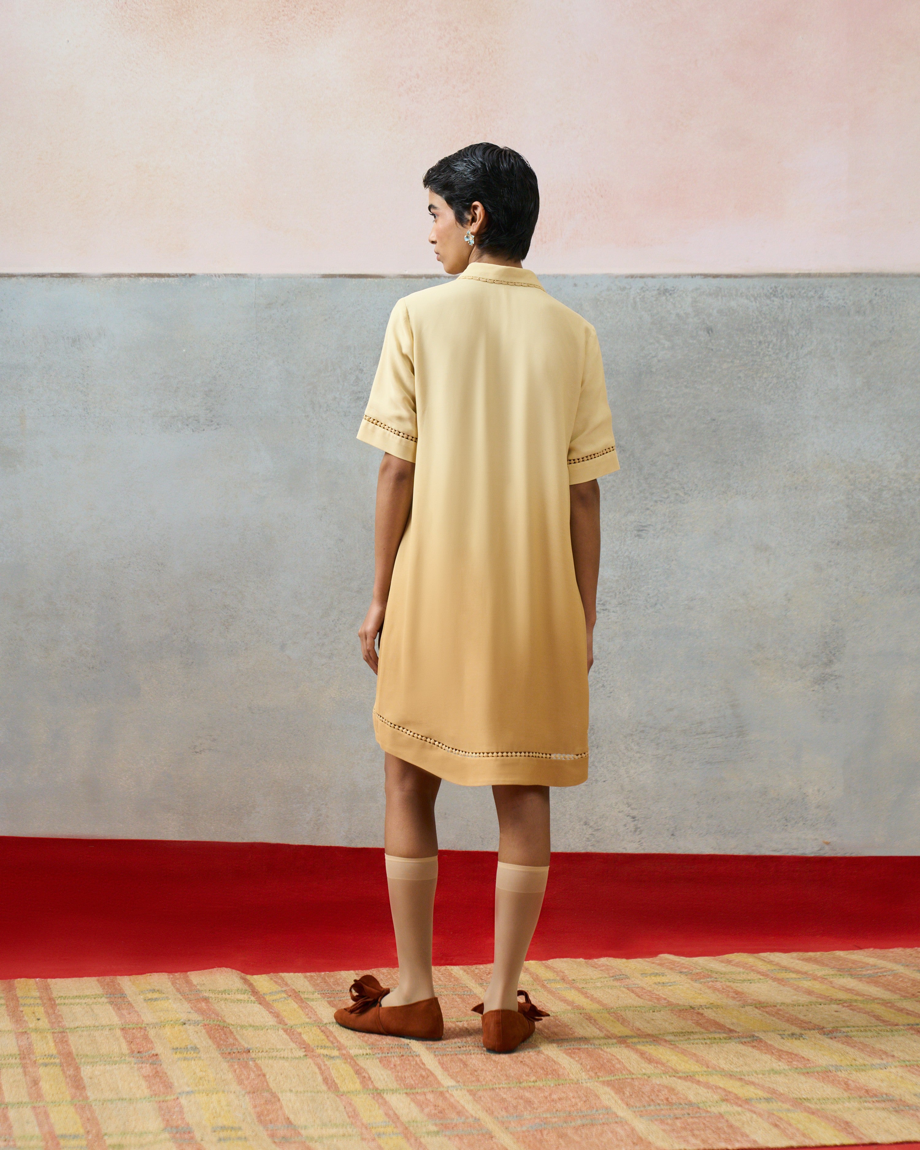 PONZA SHIRT DRESS BIEGE