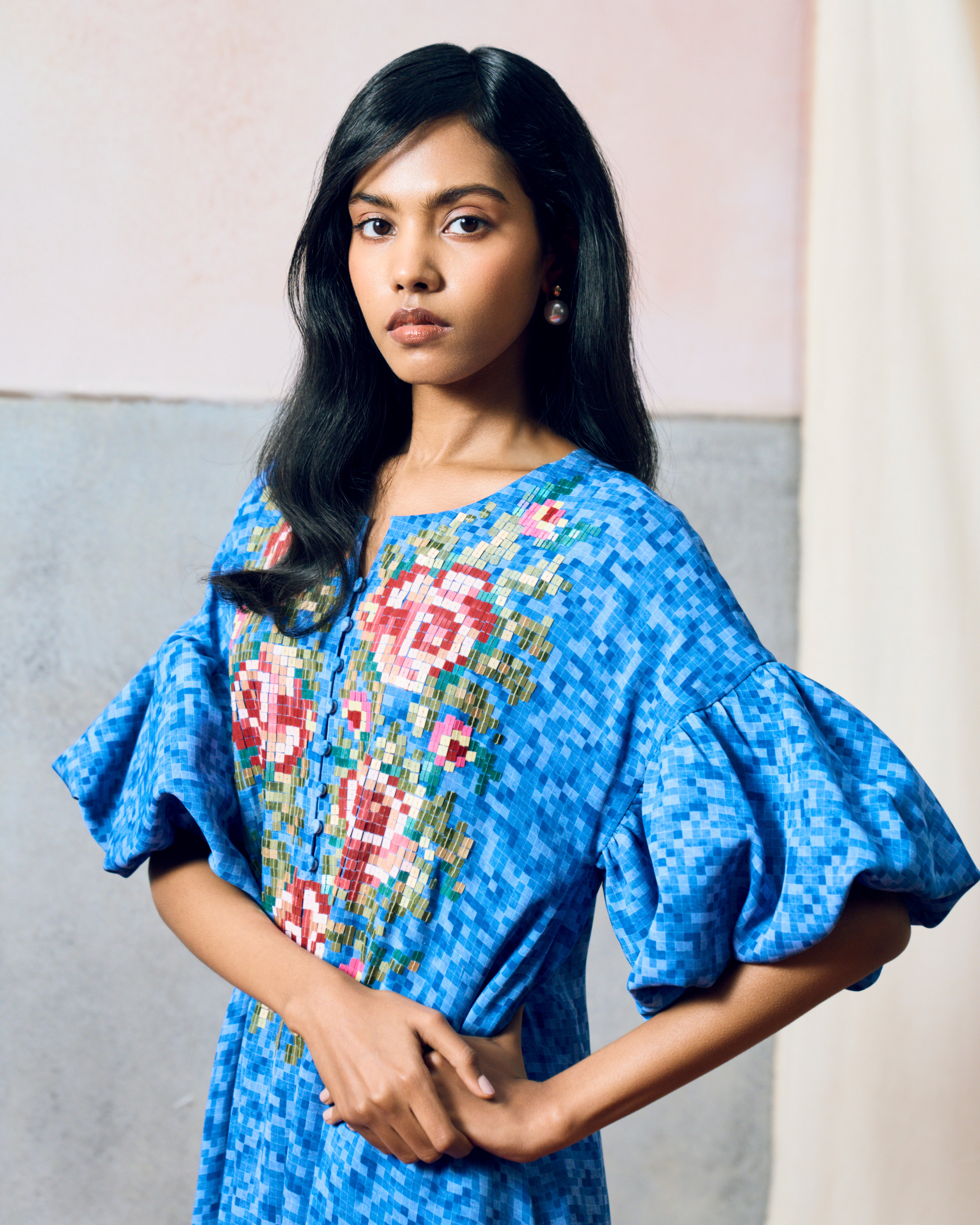 SICILY DRESS BLUE