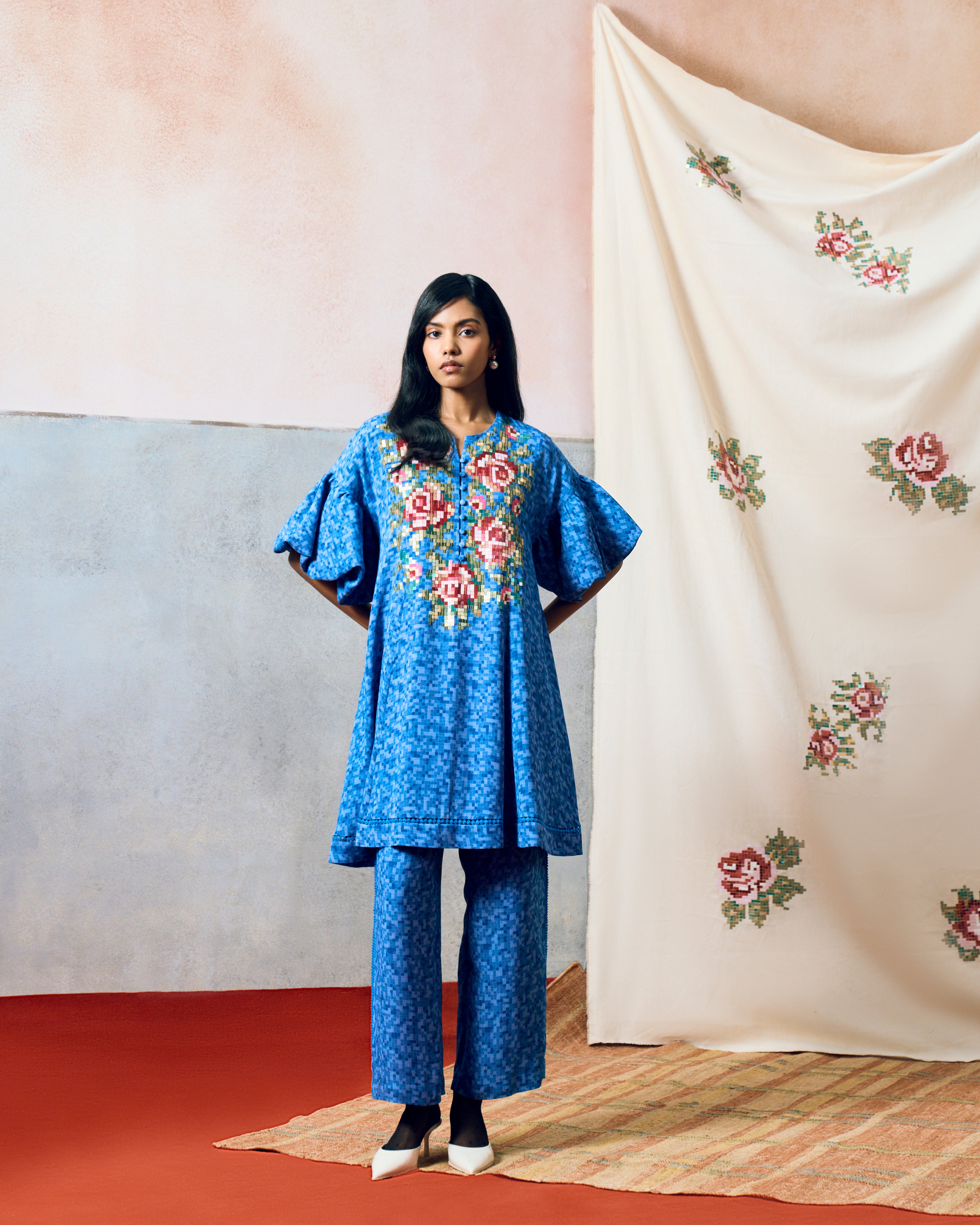 SICILY DRESS BLUE