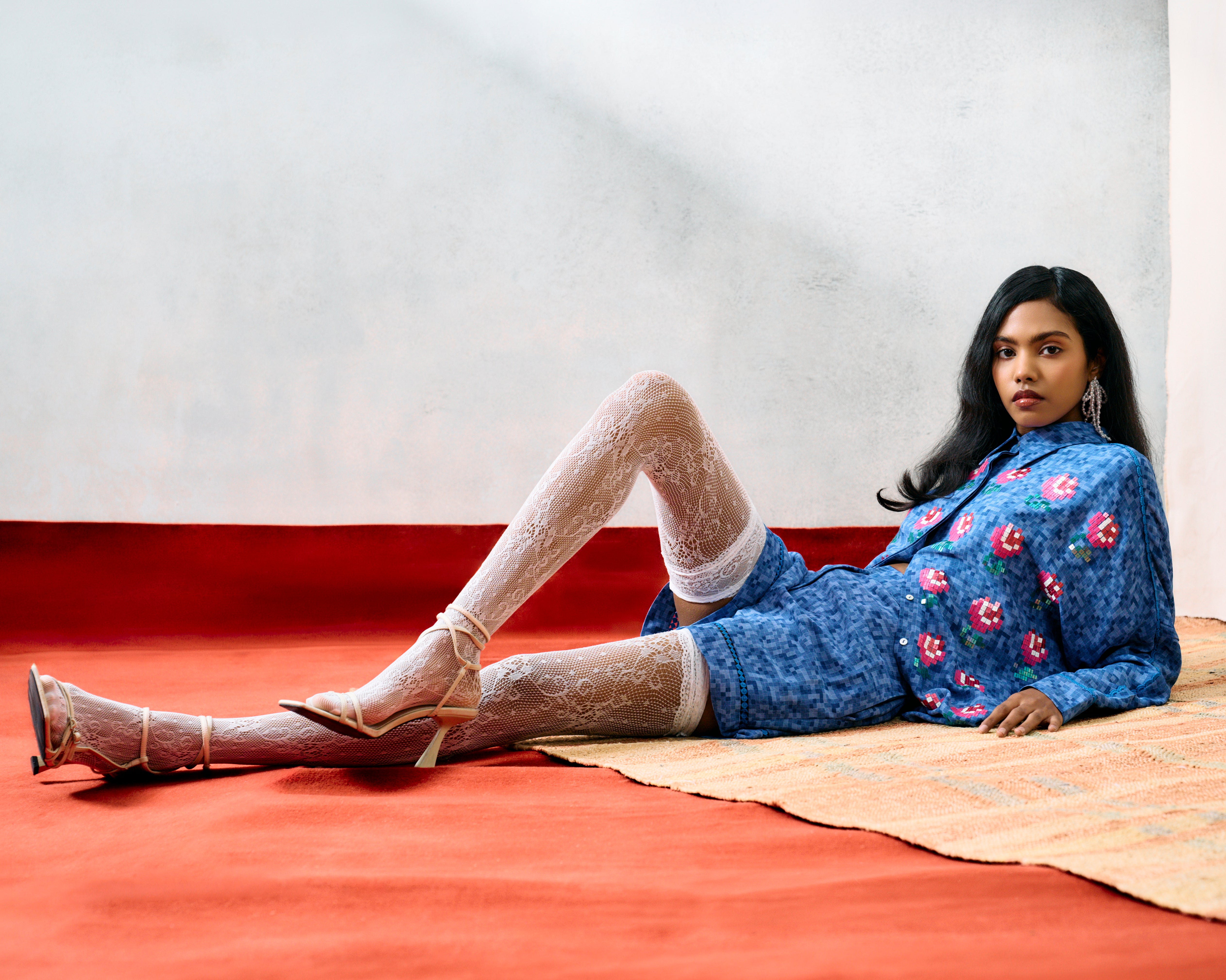 ELBA KIMONO SHIRT BLUE