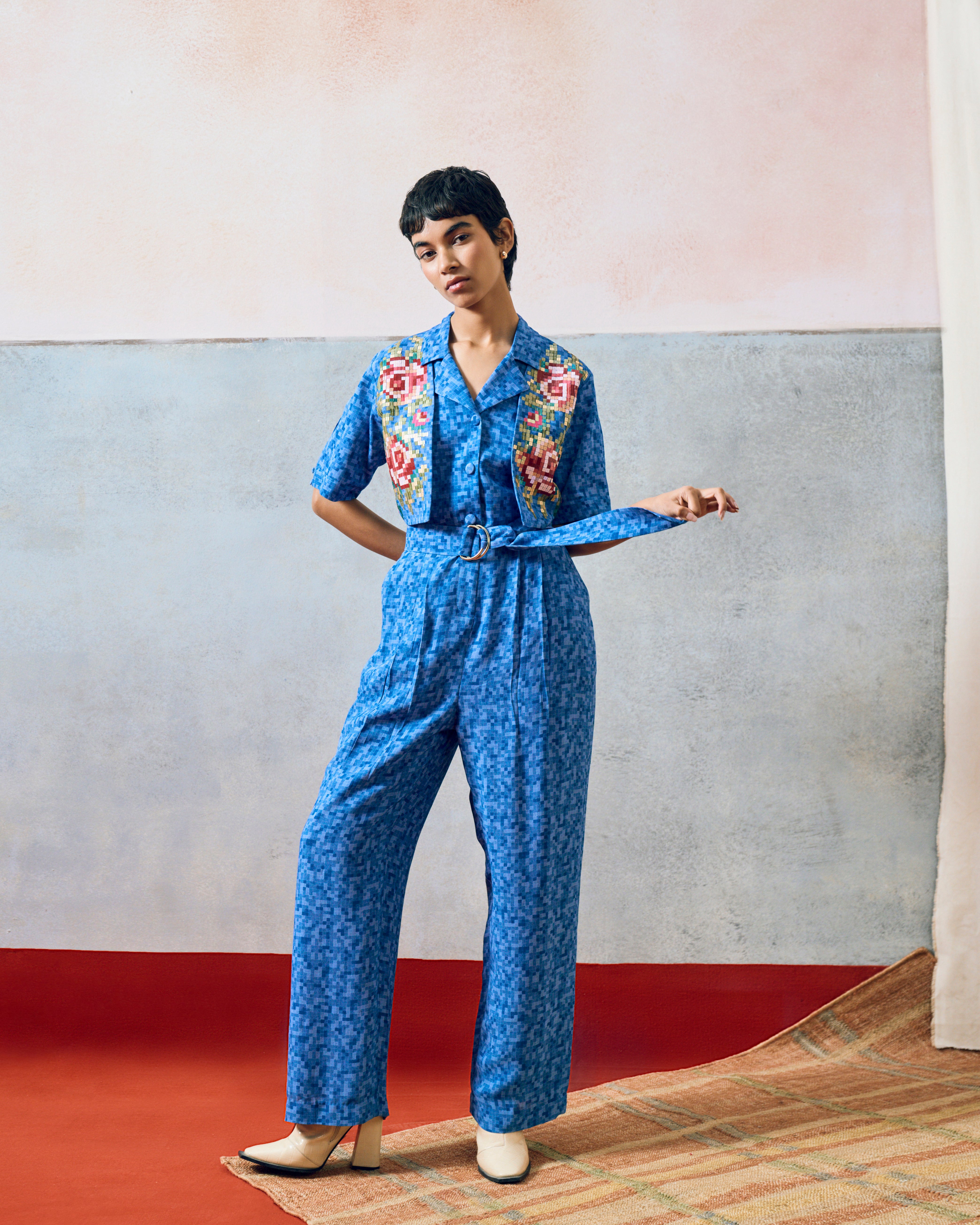 MILOS JUMPSUIT BLUE