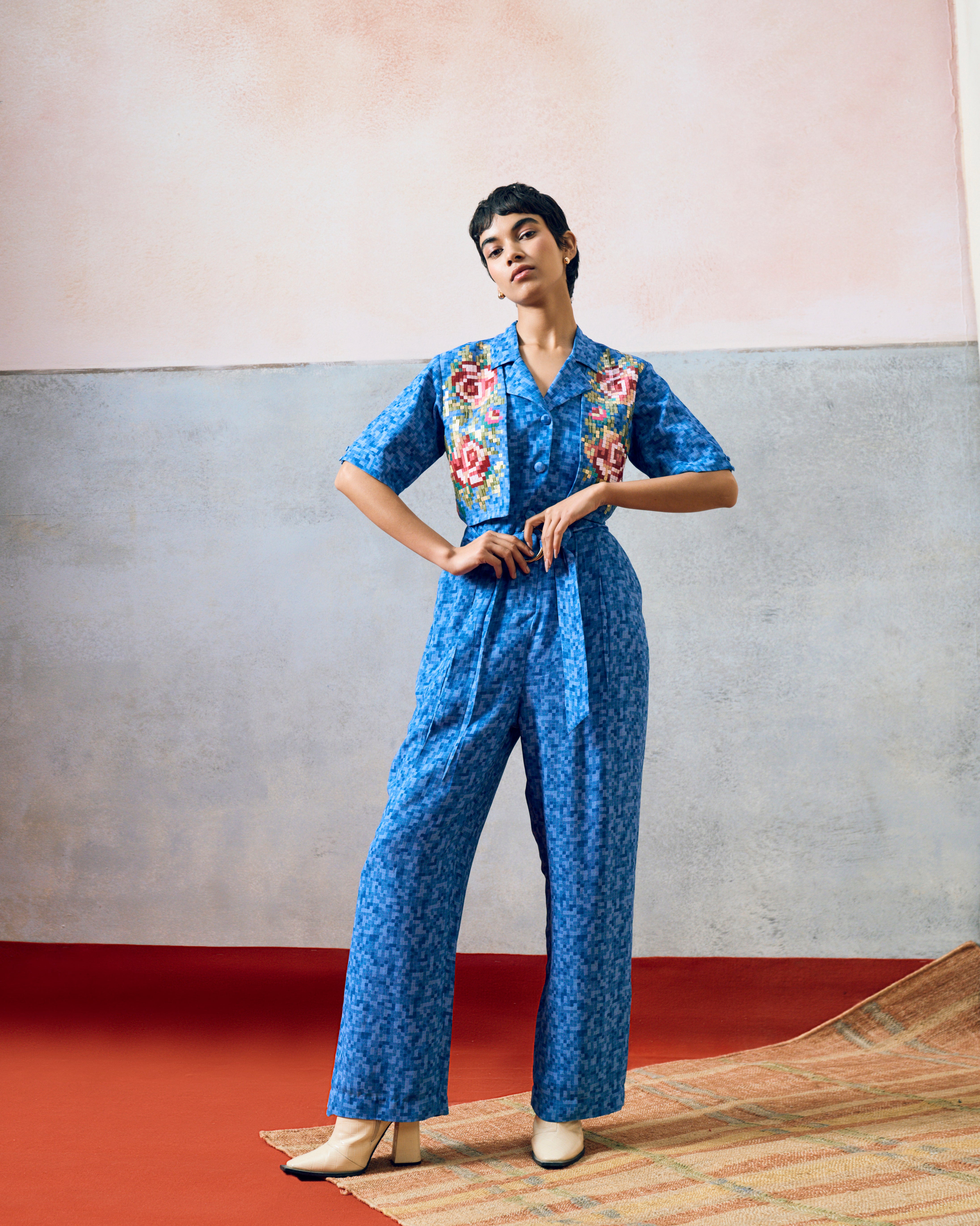 MILOS JUMPSUIT BLUE