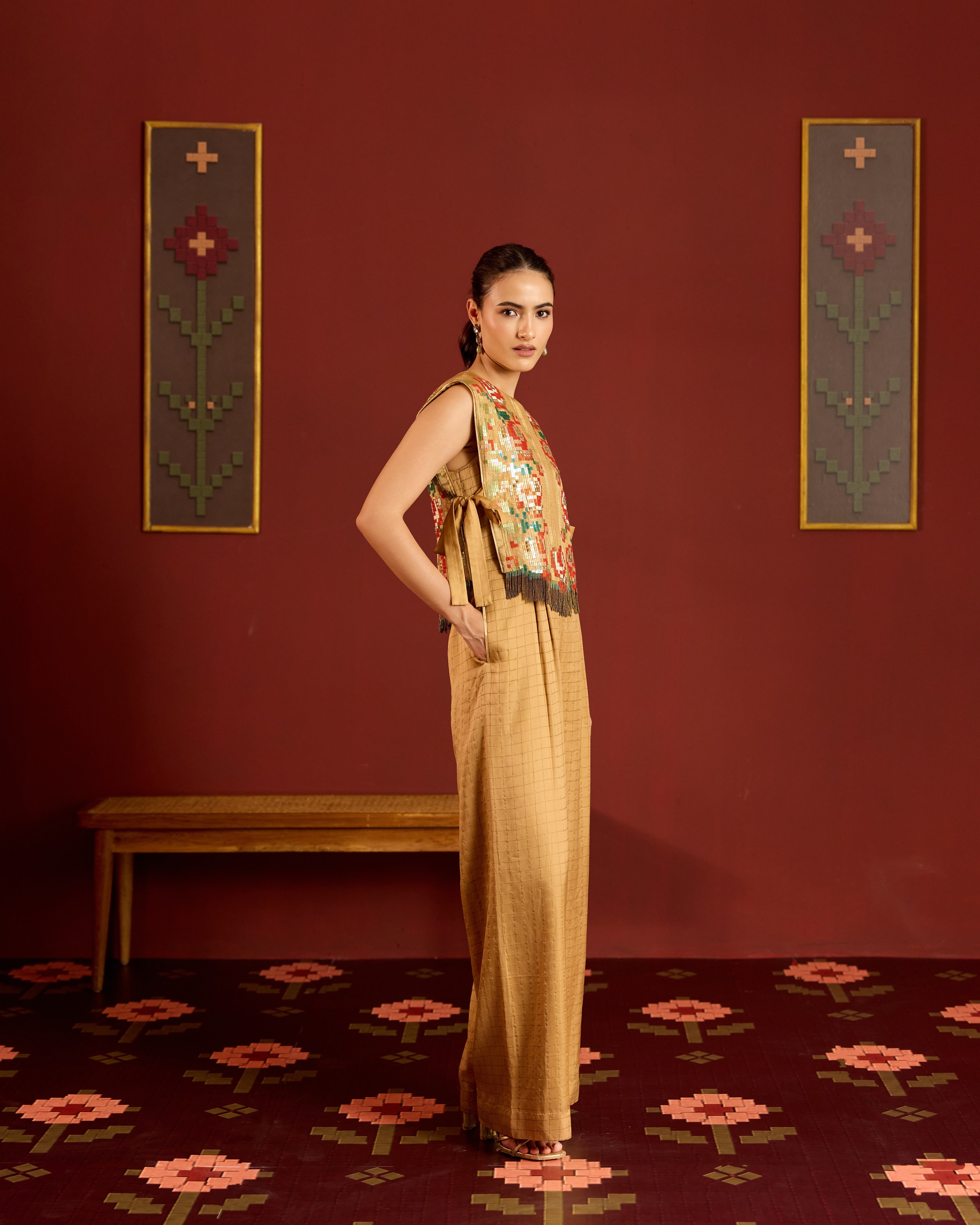 GOLD JUMPSUIT