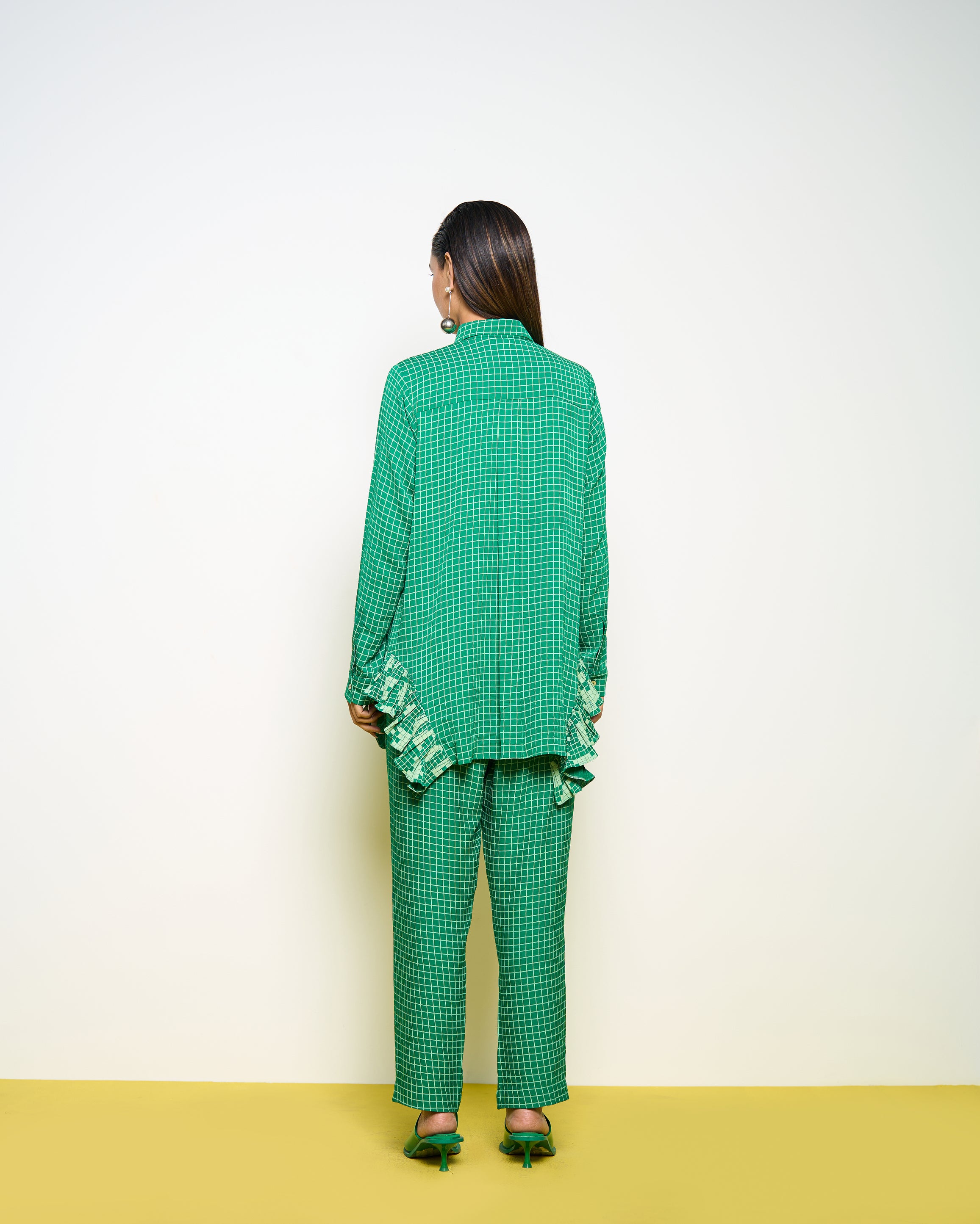 Green Frill Co-ord Set