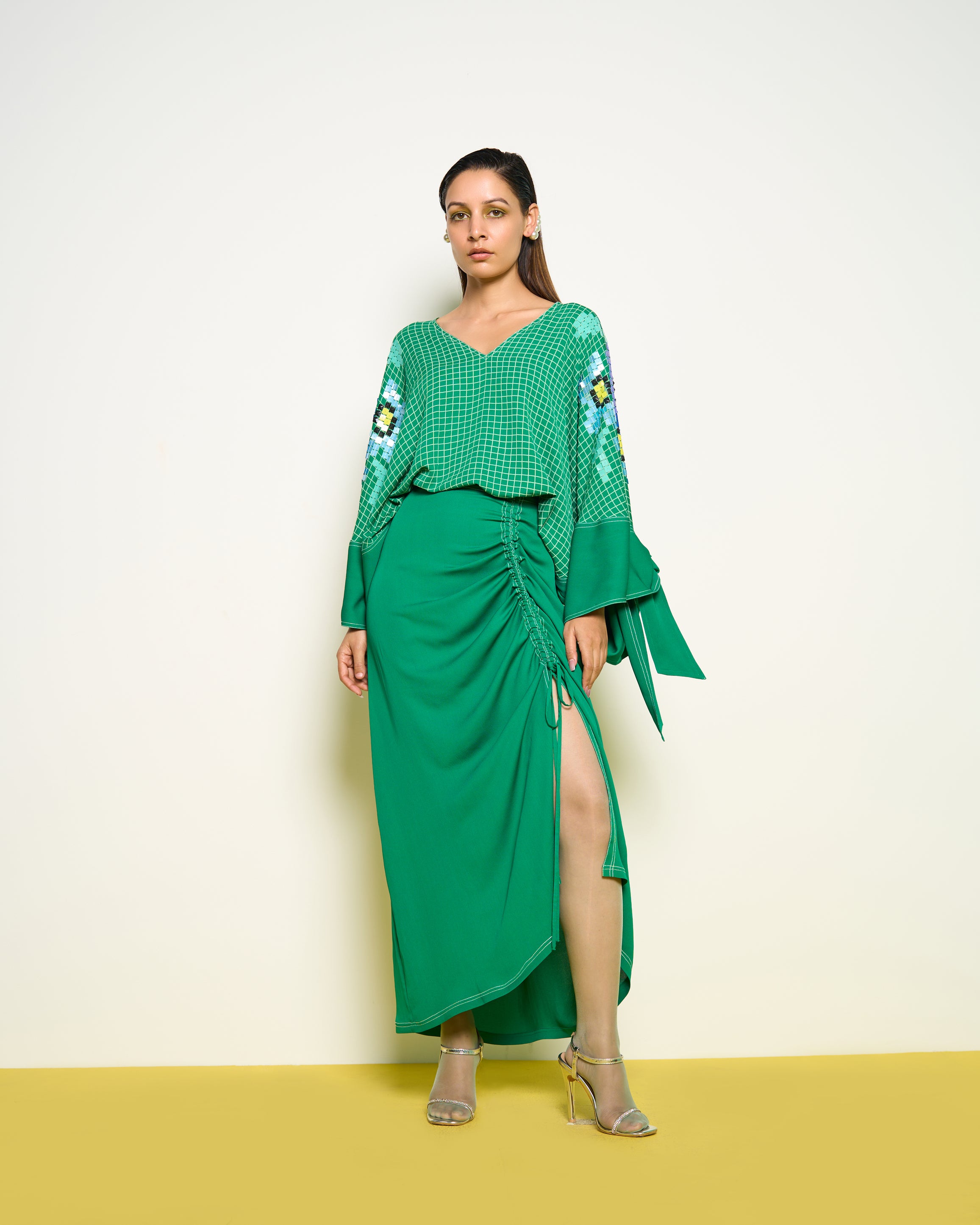 Green Ladybug Skirt