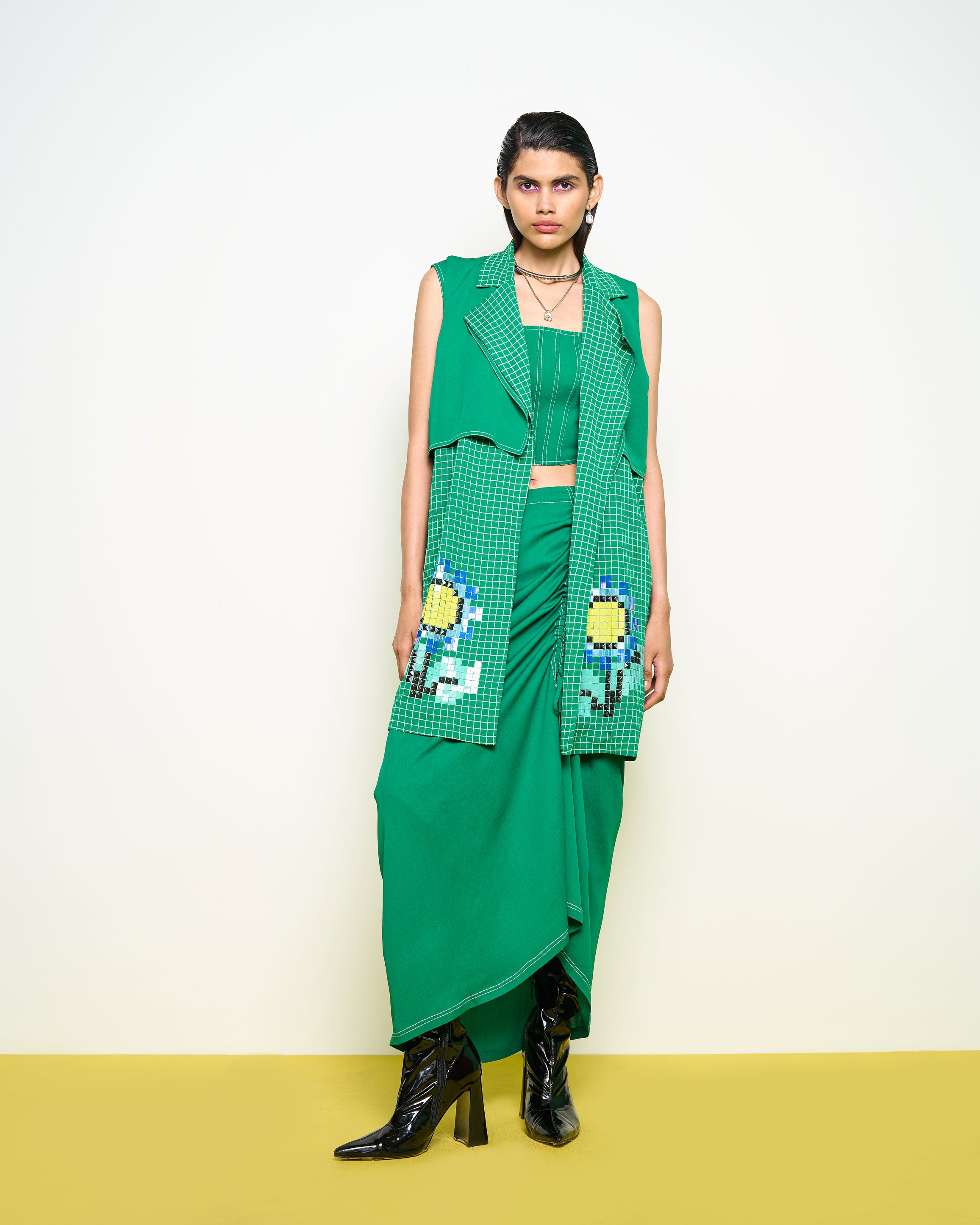 Green Wildflower Jacket