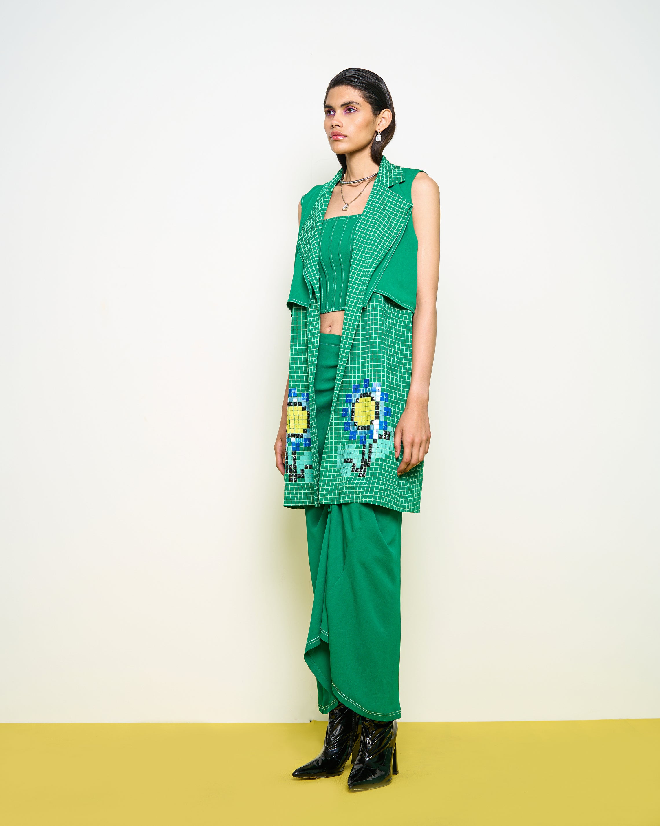 Green Wildflower Jacket