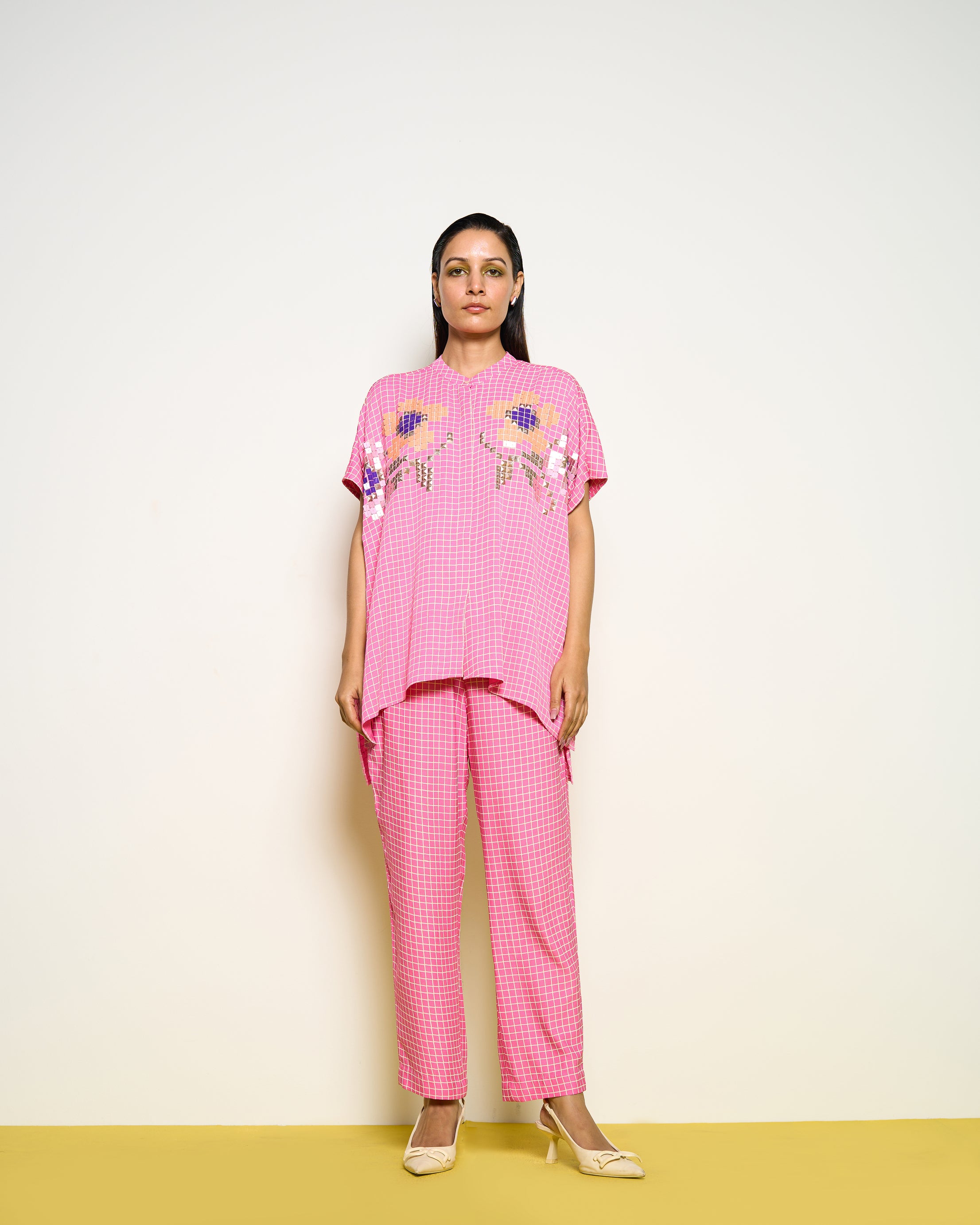 Pink Checkered Pants