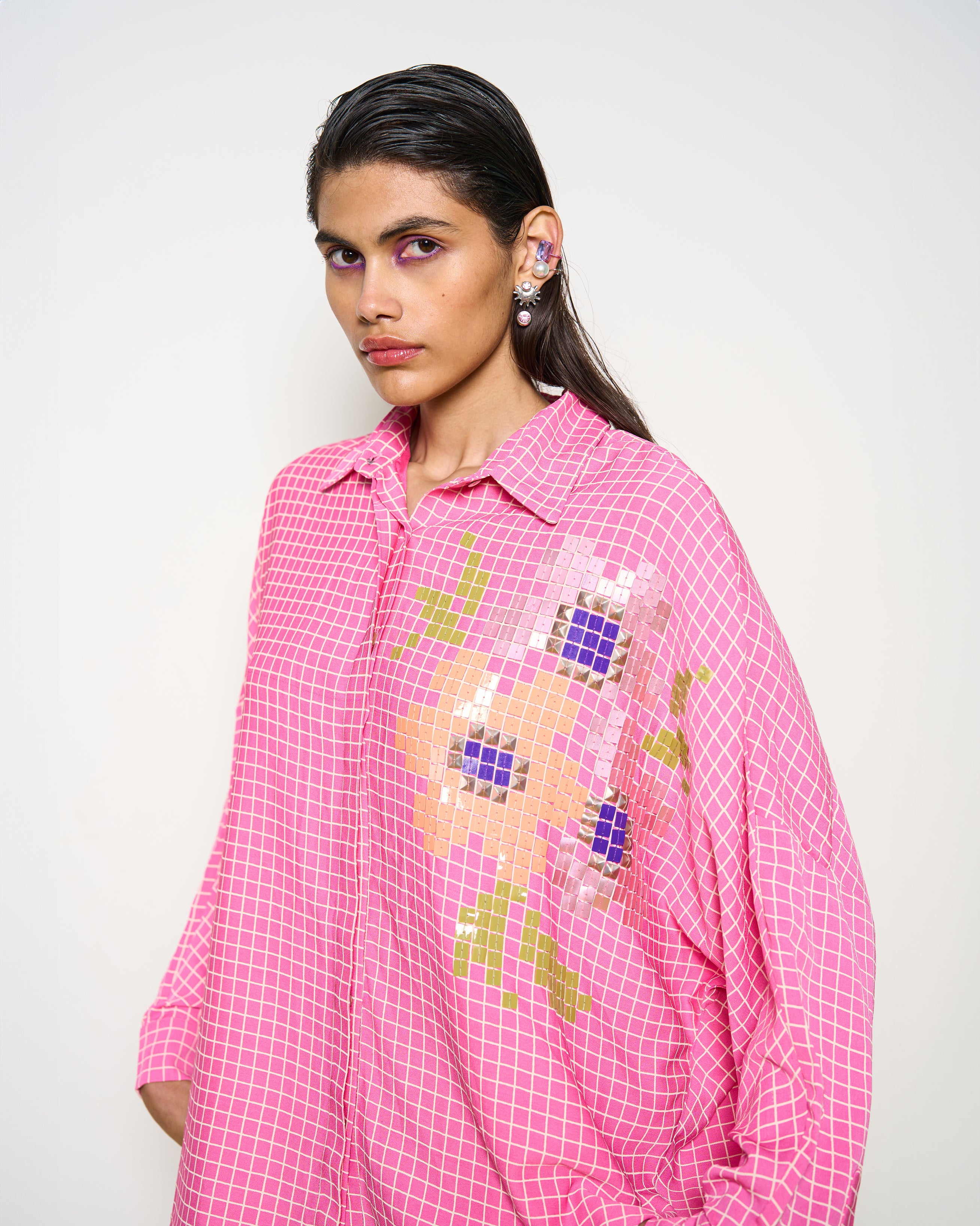 Pink Kimono Shirt