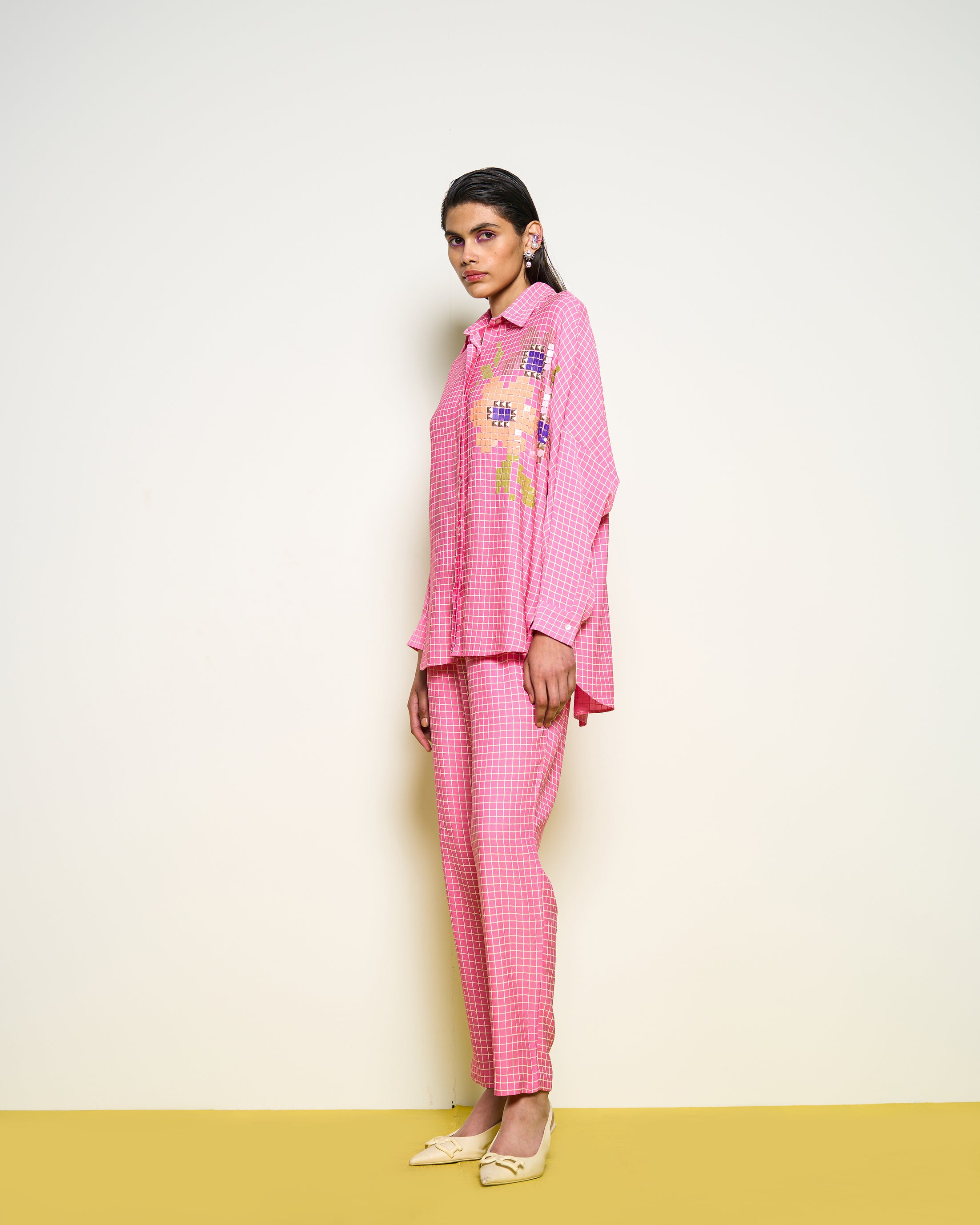 Pink Kimono Shirt