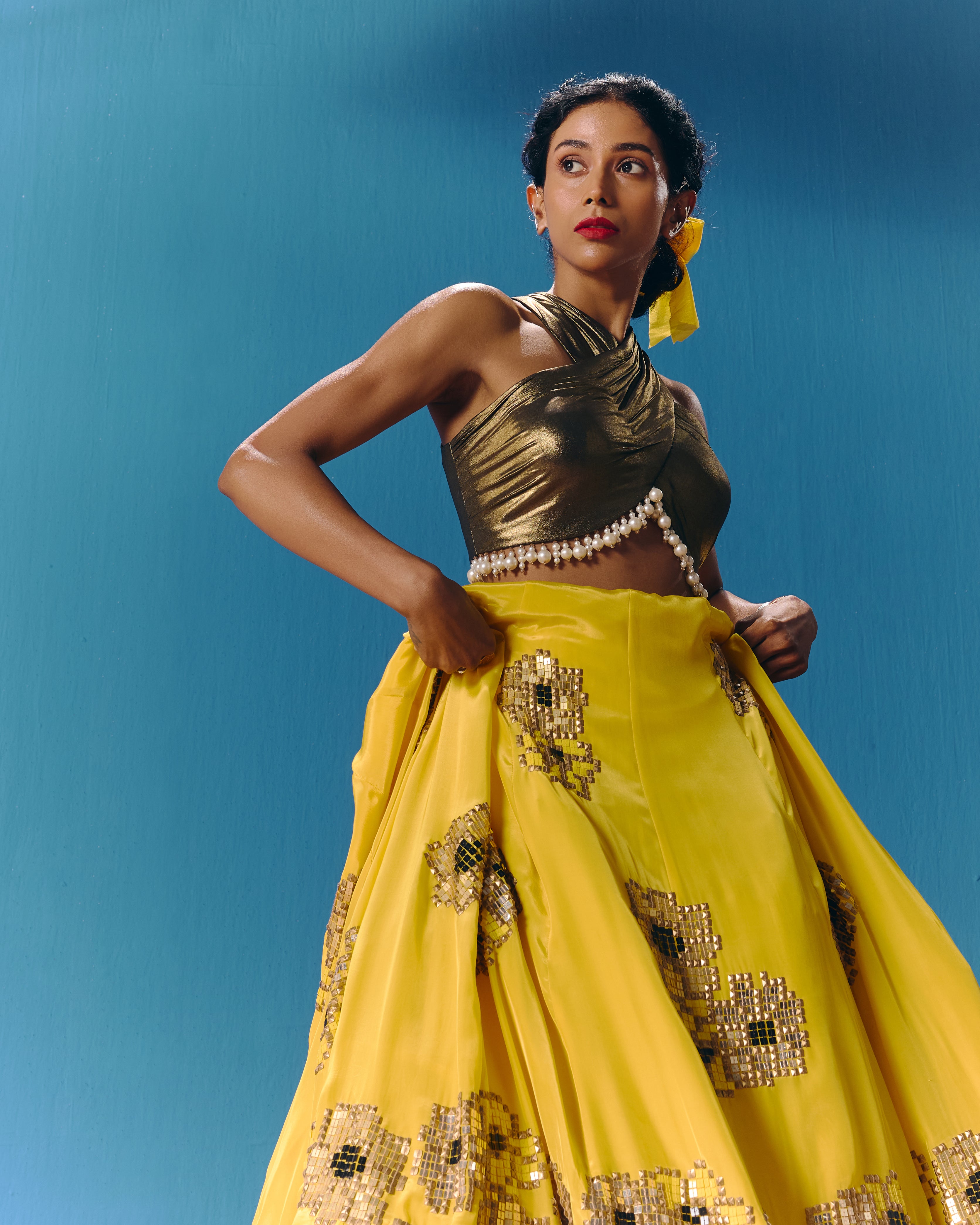 The Sunset Lehenga