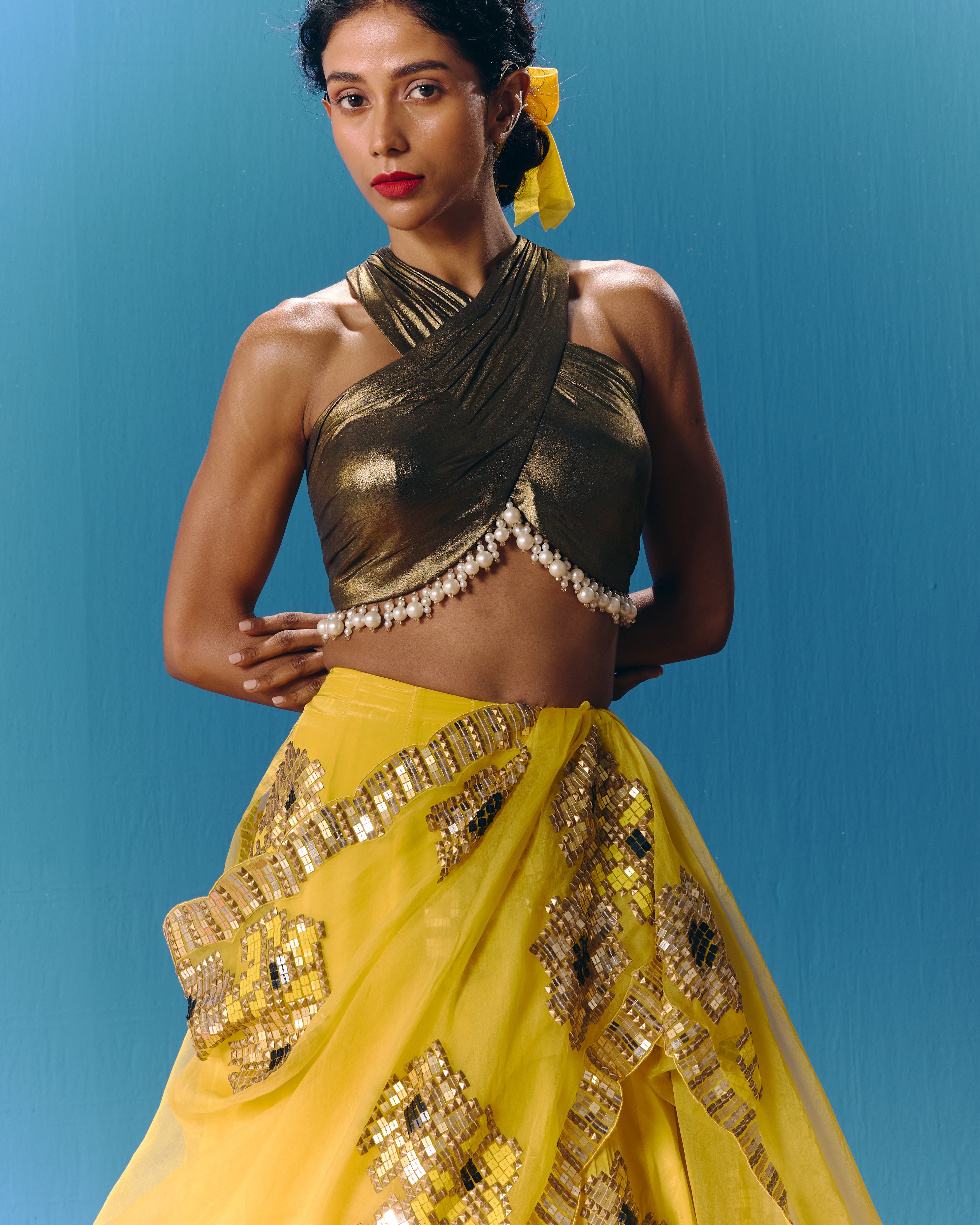 The Sunset Lehenga