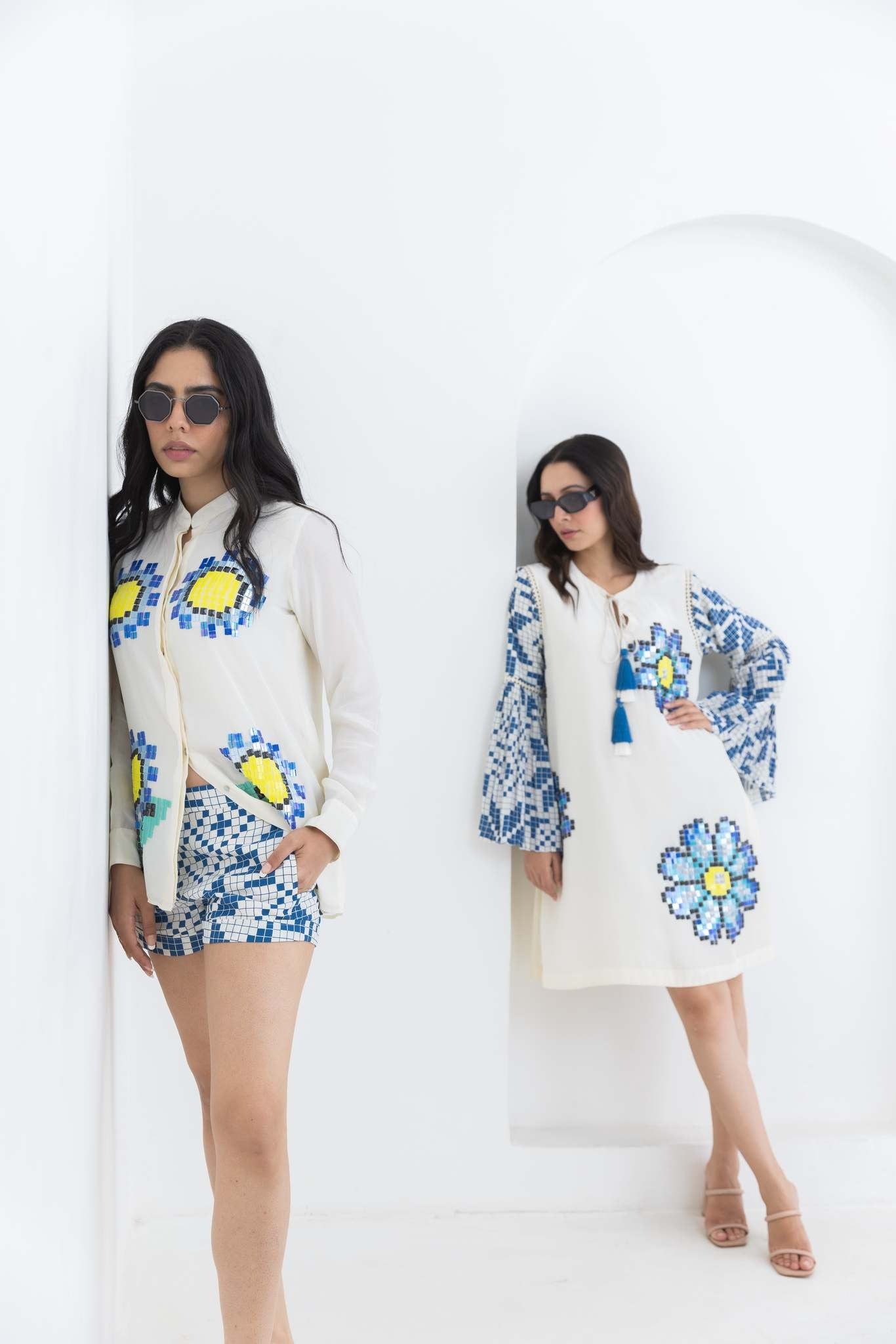 WHITE SUNFLOWER CO-ORD