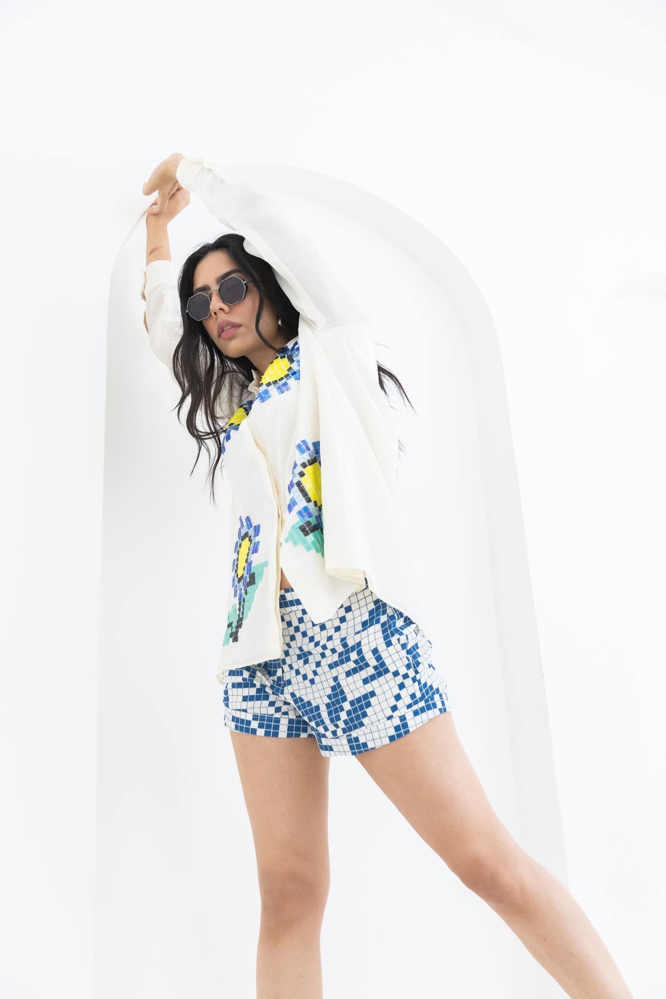 WHITE SUNFLOWER CO-ORD