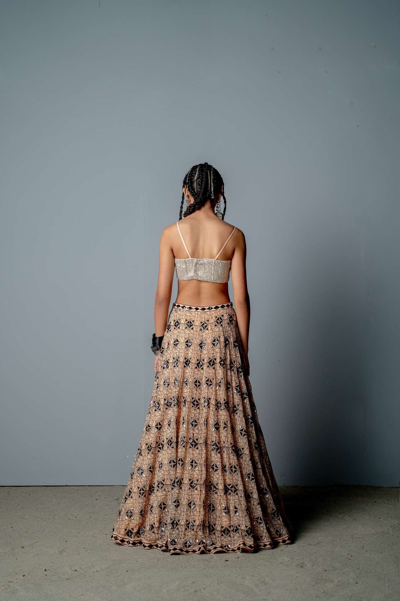 NUDE MOSAIC LEHNGA