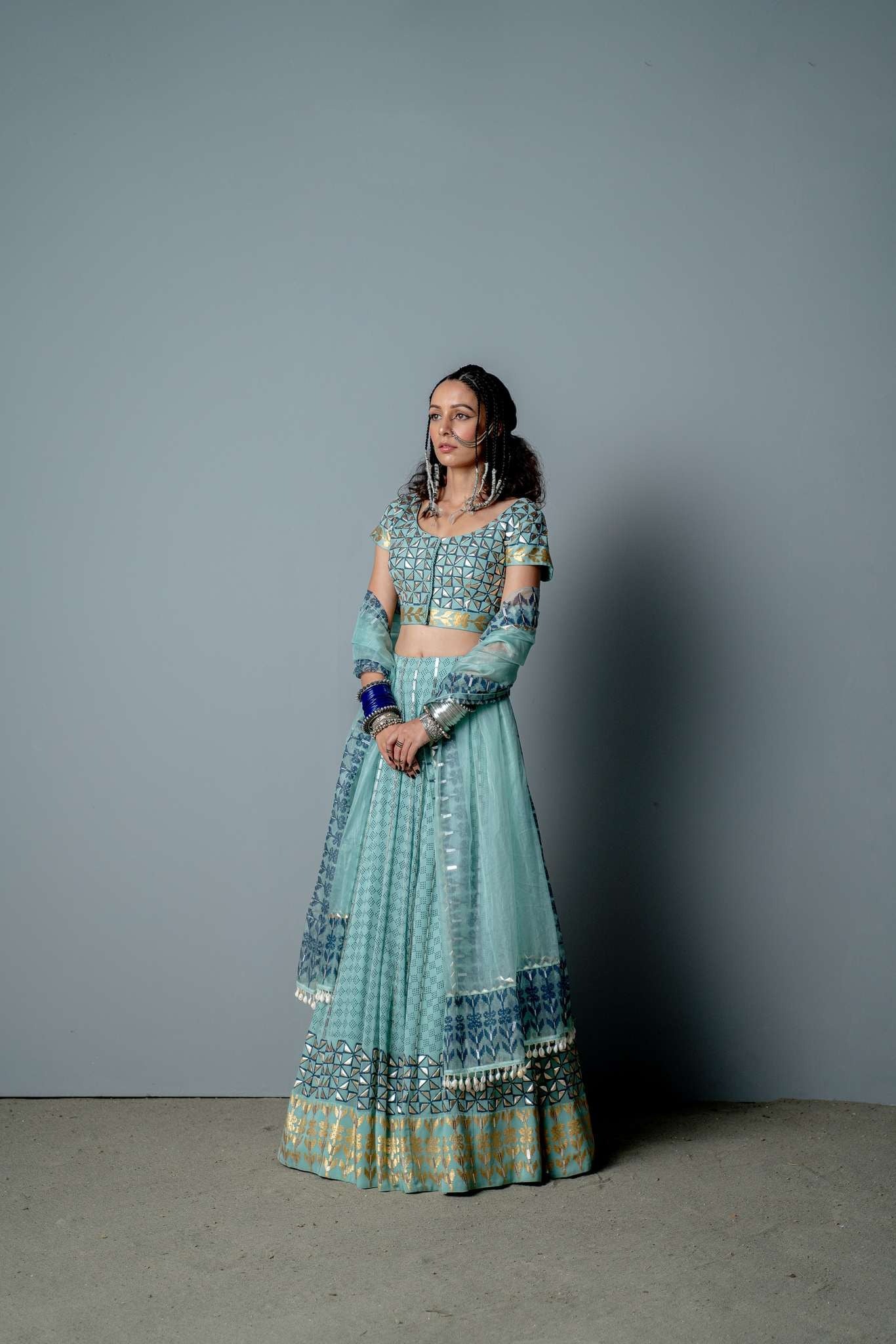 THE NERFETITI LEHNGA