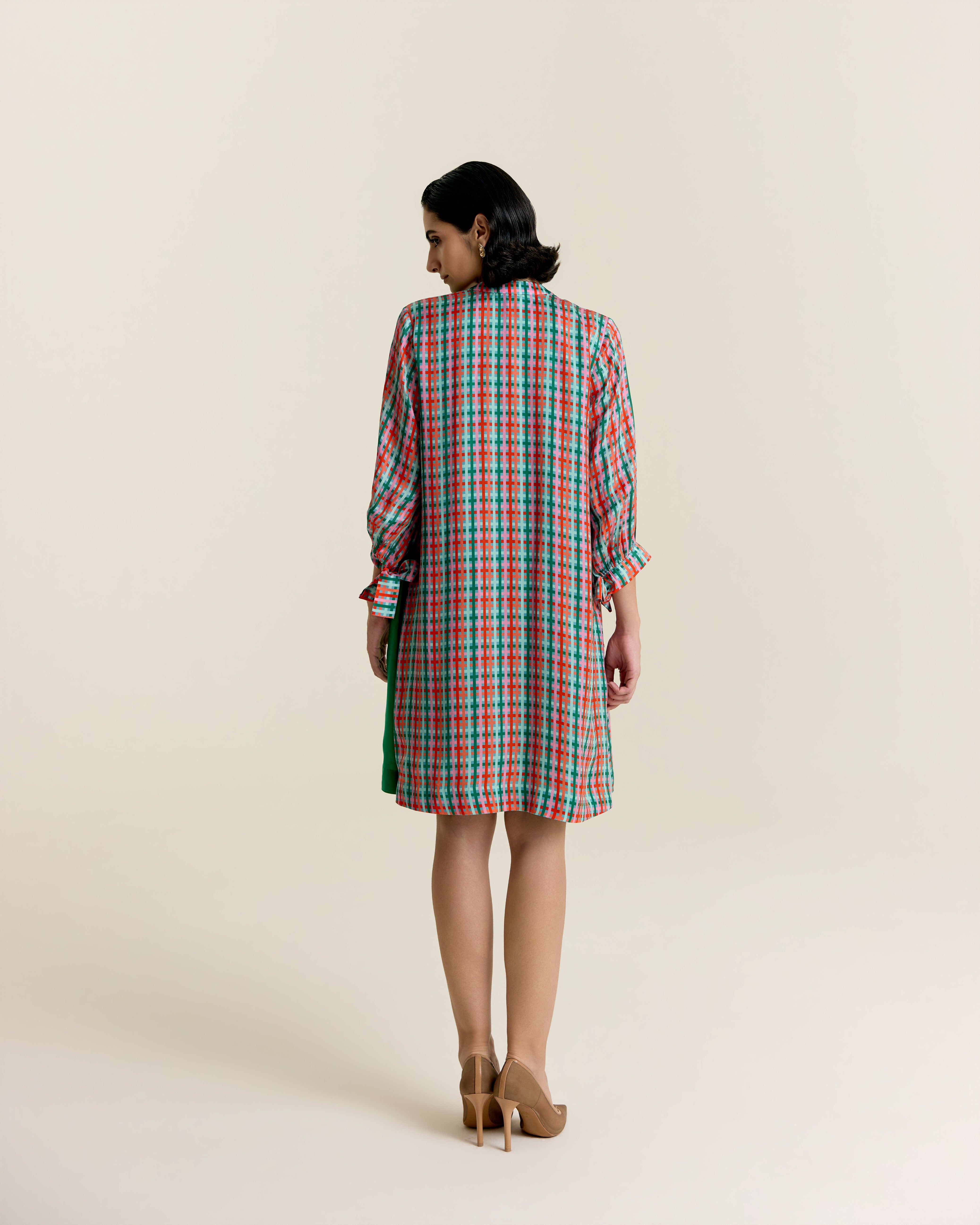 MINT FRILL SHIRT DRESS