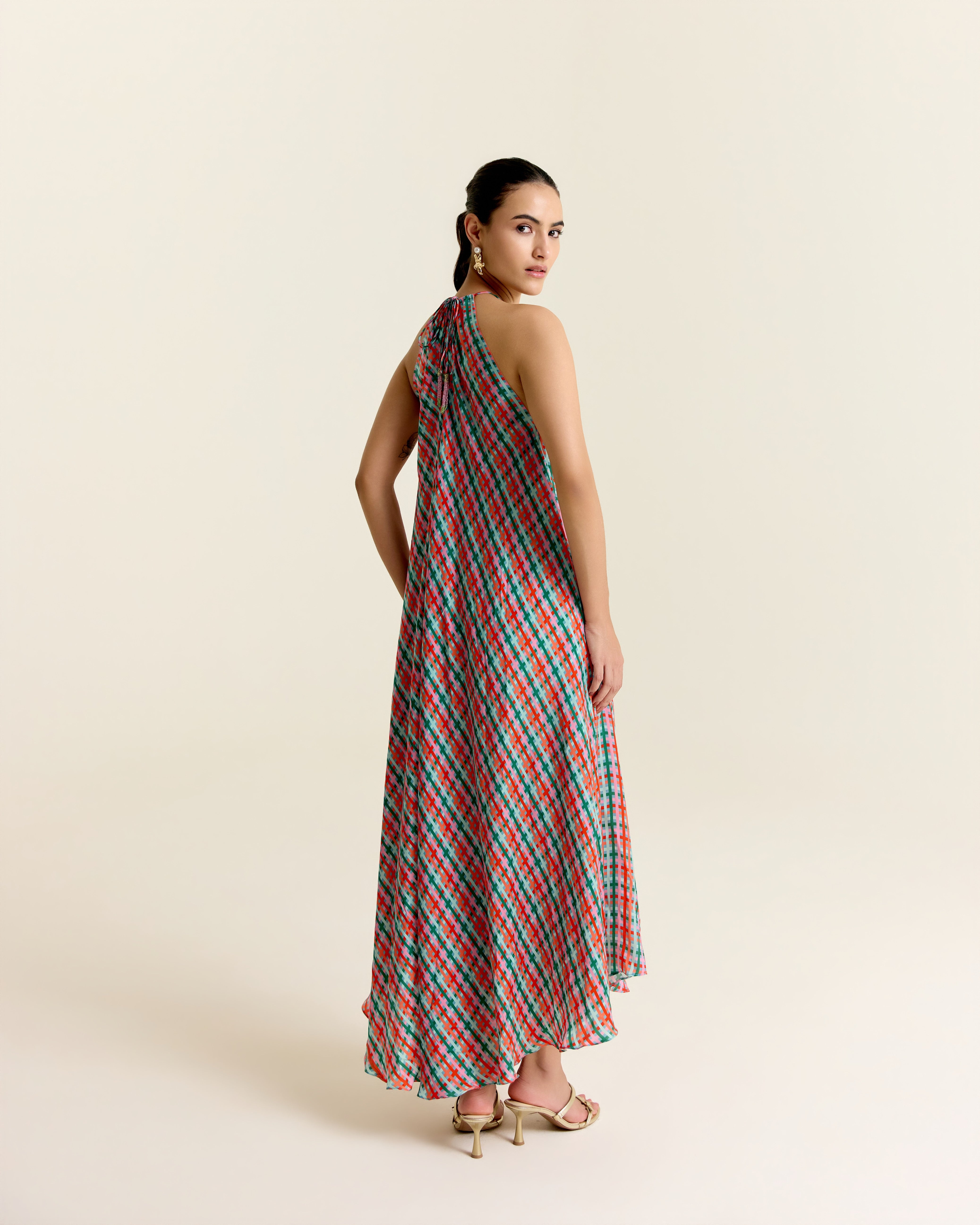 MINT HAULTER DRESS