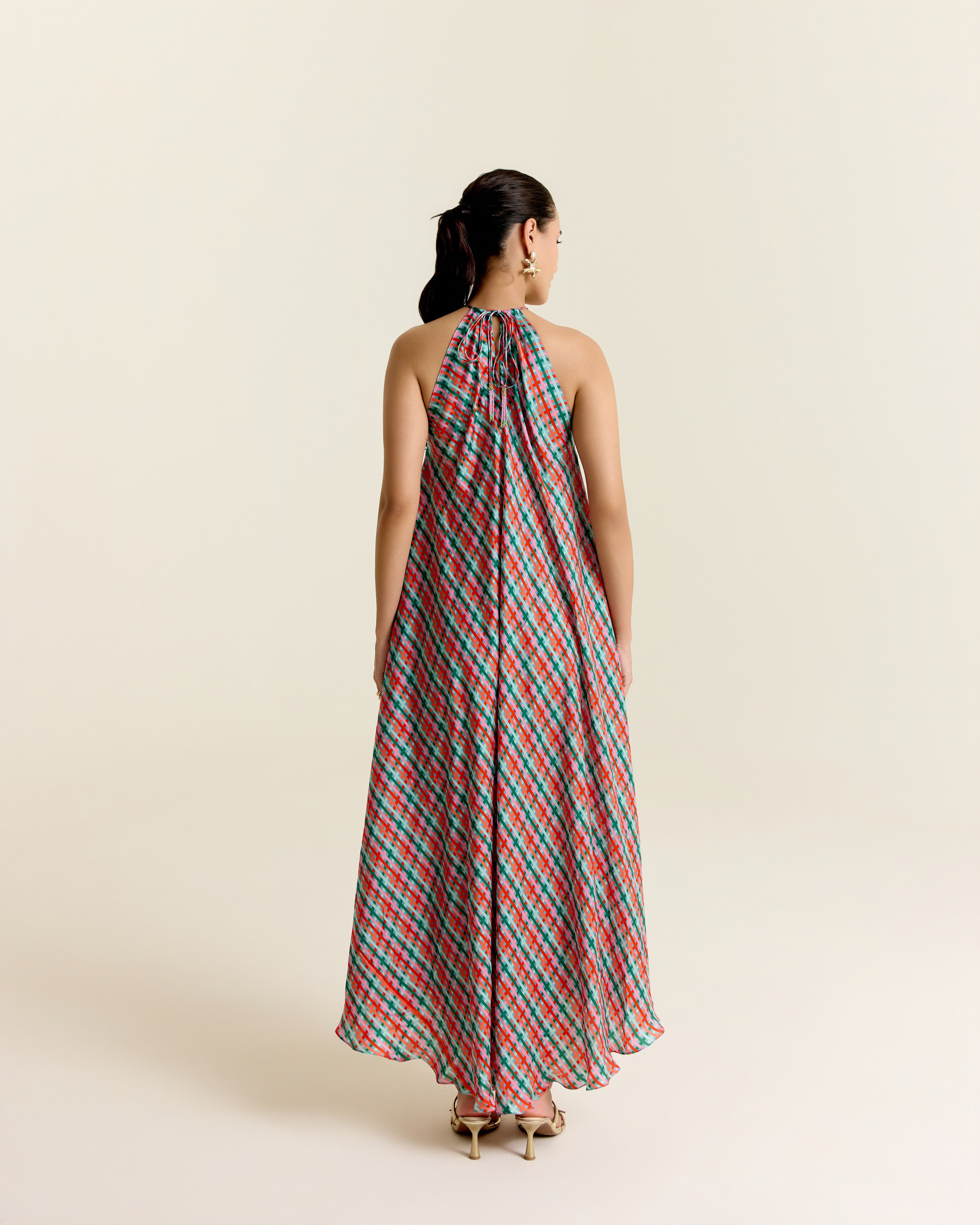 MINT HAULTER DRESS